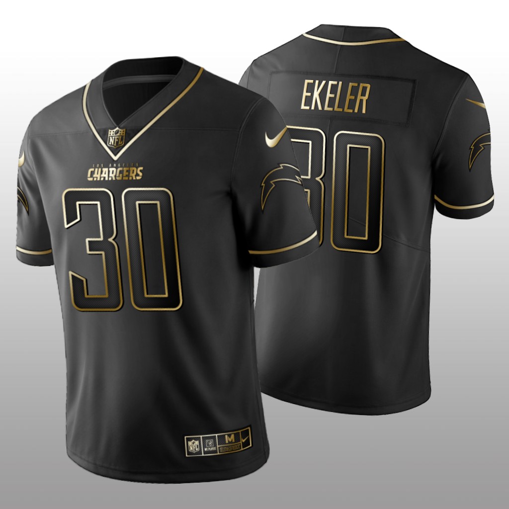 2019 Golden Edition Vapor Untouchable Limited Los Angeles Chargers #30 Austin Ekeler Black Jersey – Men’s