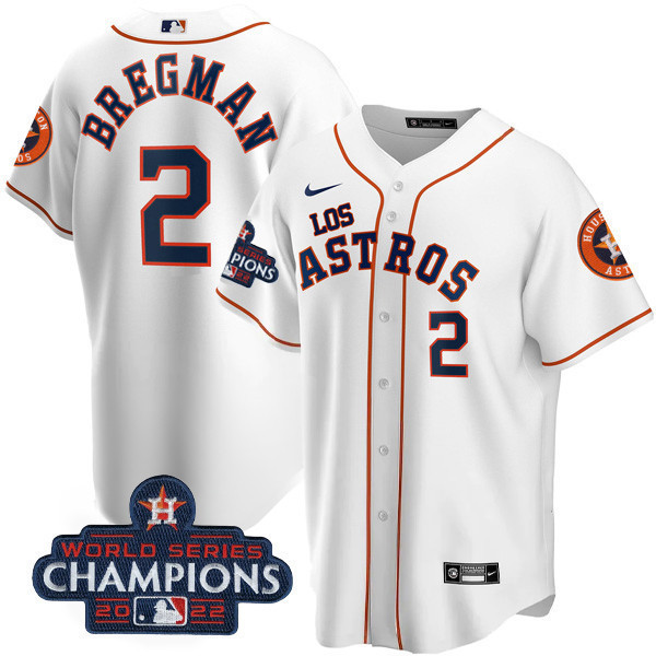 Alex Bregman Women's Houston Astros 2022 World Series Champions Player Cool White Jersey - All Stitched