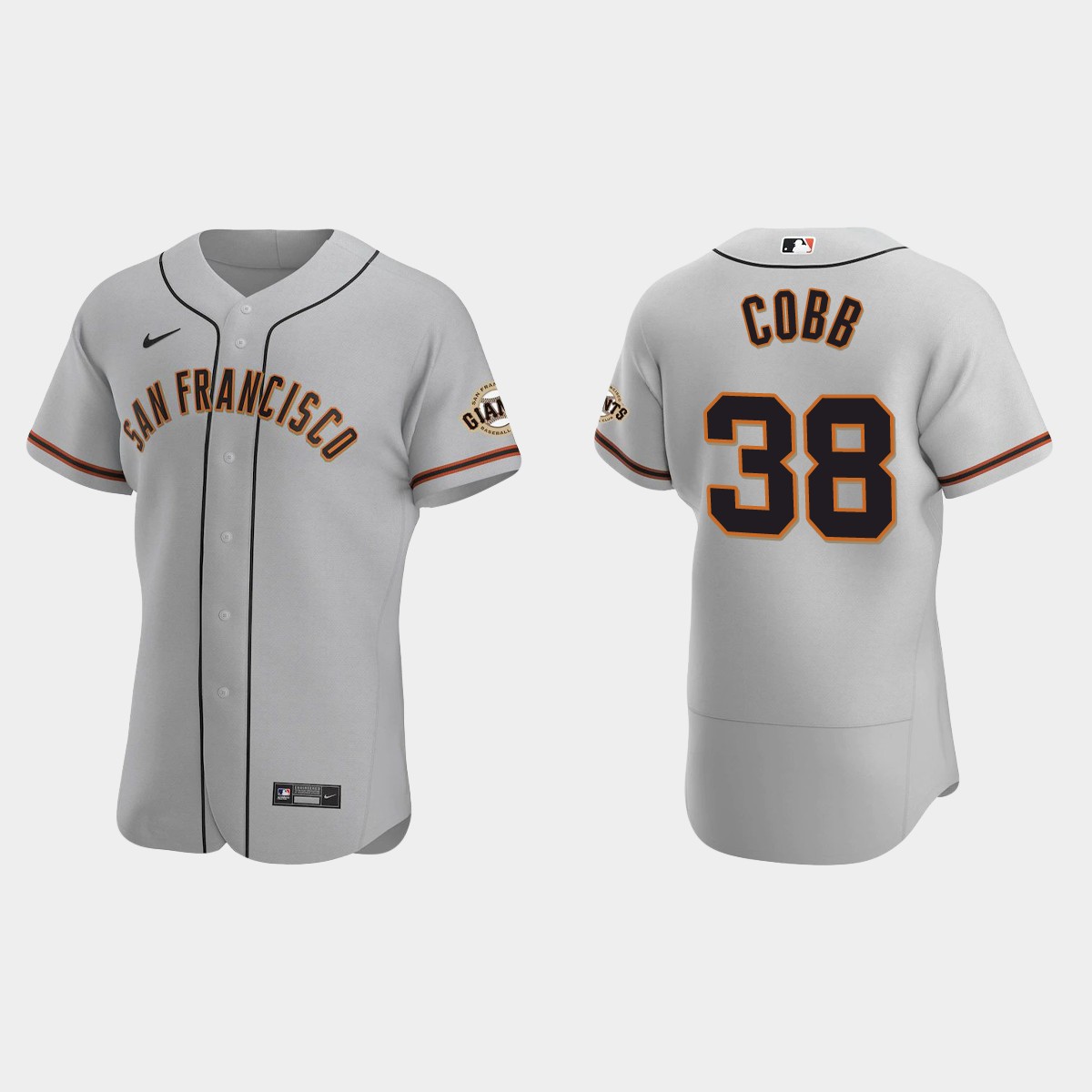 Alex Cobb San Francisco Giants Road Jersey – Gray