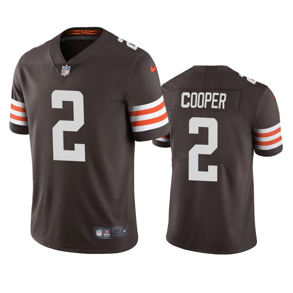 Amari Cooper 2 Cleveland Browns Brown Vapor Limited Men Stitched Jersey