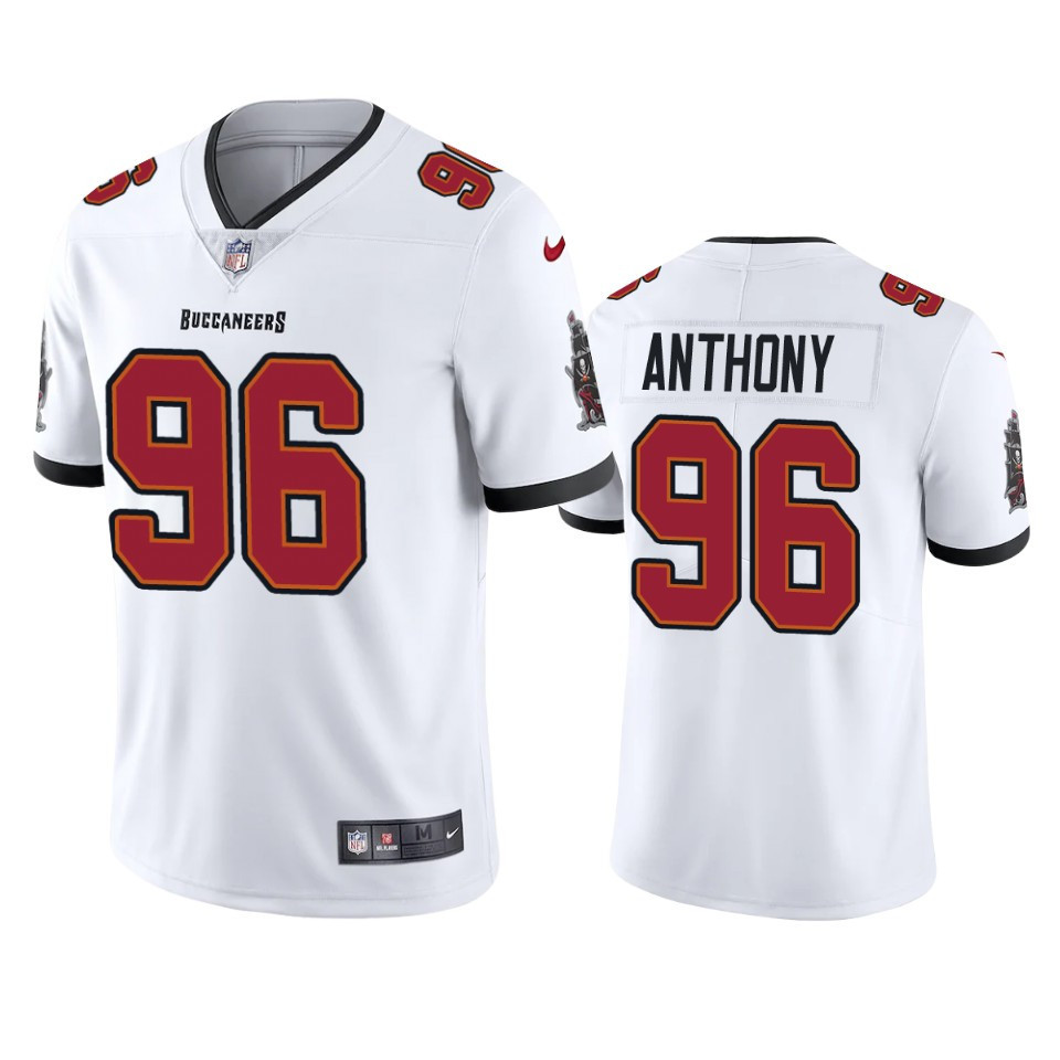 Andre Anthony 96 Tampa Bay Buccaneers White Vapor Limited Stitched Jersey