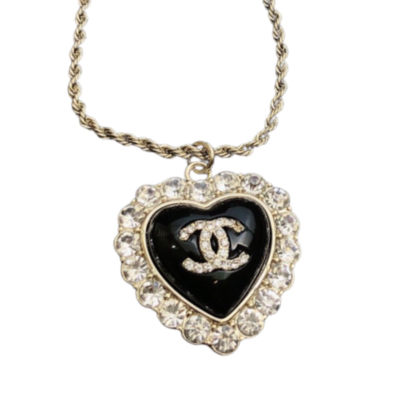 Chanel Love Necklace Black For Women