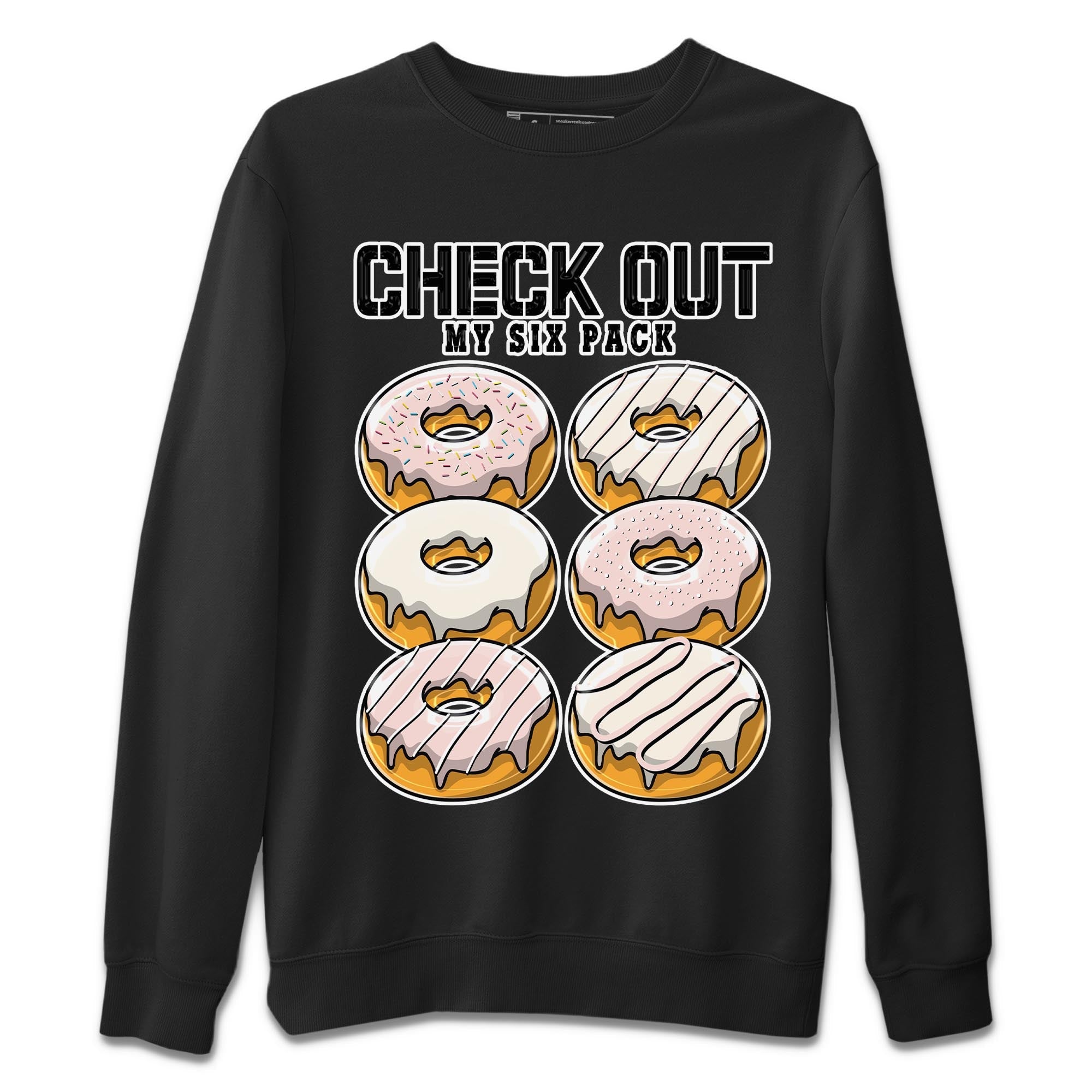 Check Out My Six Pack Unisex Sweater – Air Jordan 1 Washed Pink, Sneakers Matching Sweater