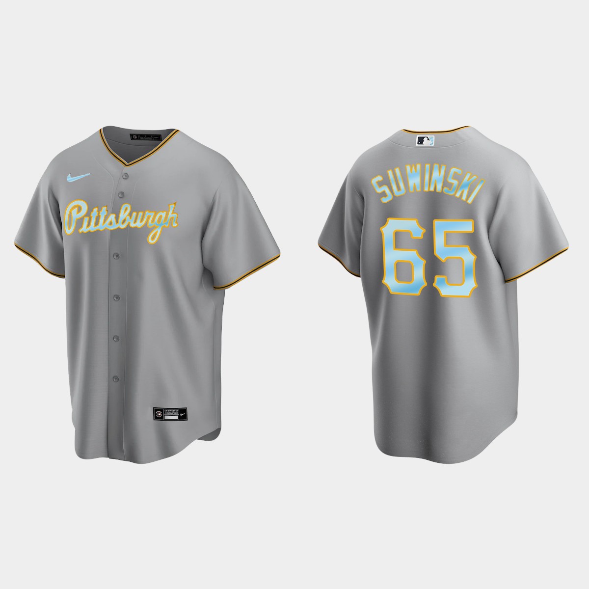 Custom Pittsburgh Pirates 2022 Father’s Day Jersey – Gray