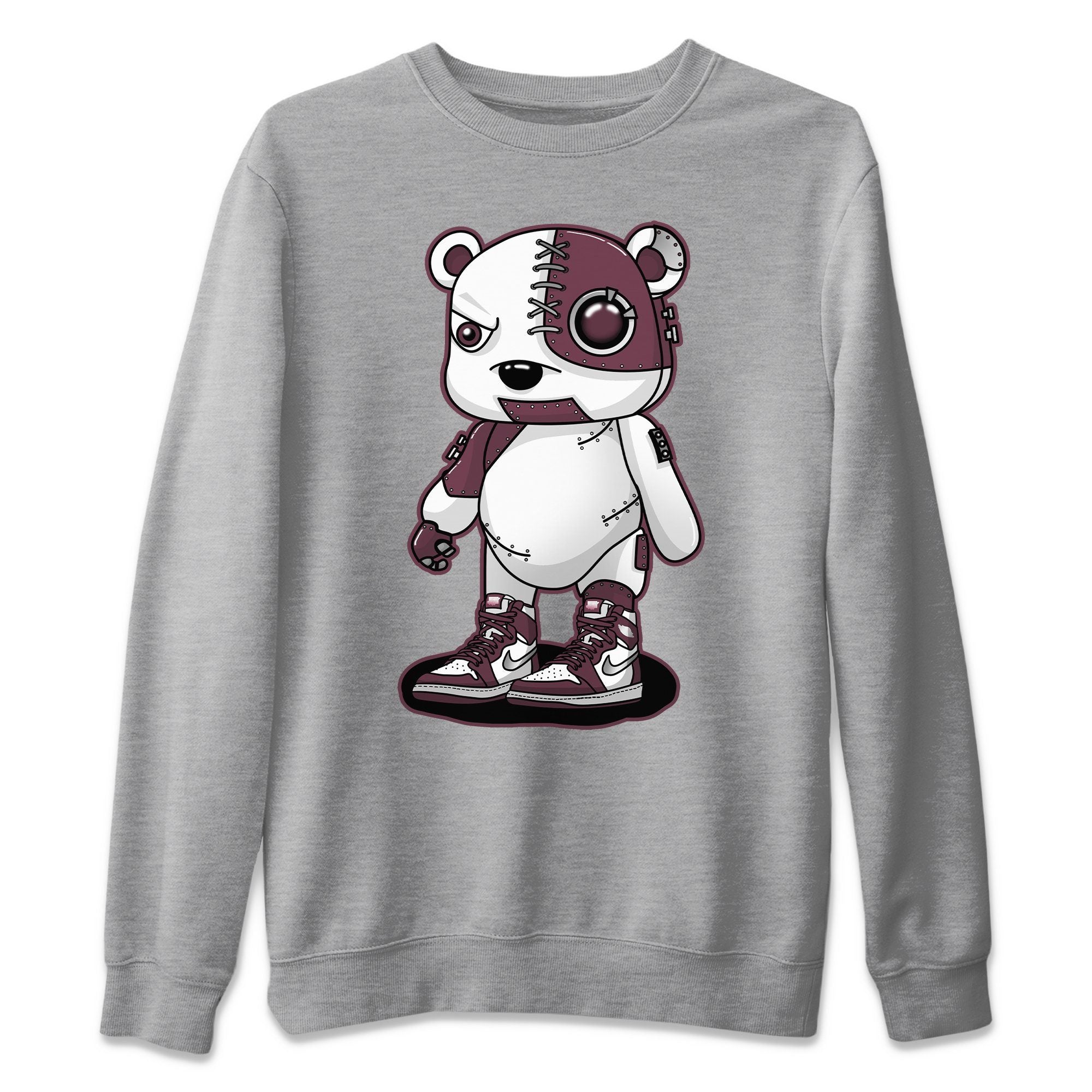 Cyborg Bear Unisex Sweater – Air Jordan 1 Bordeaux, Sneakers Matching Sweater