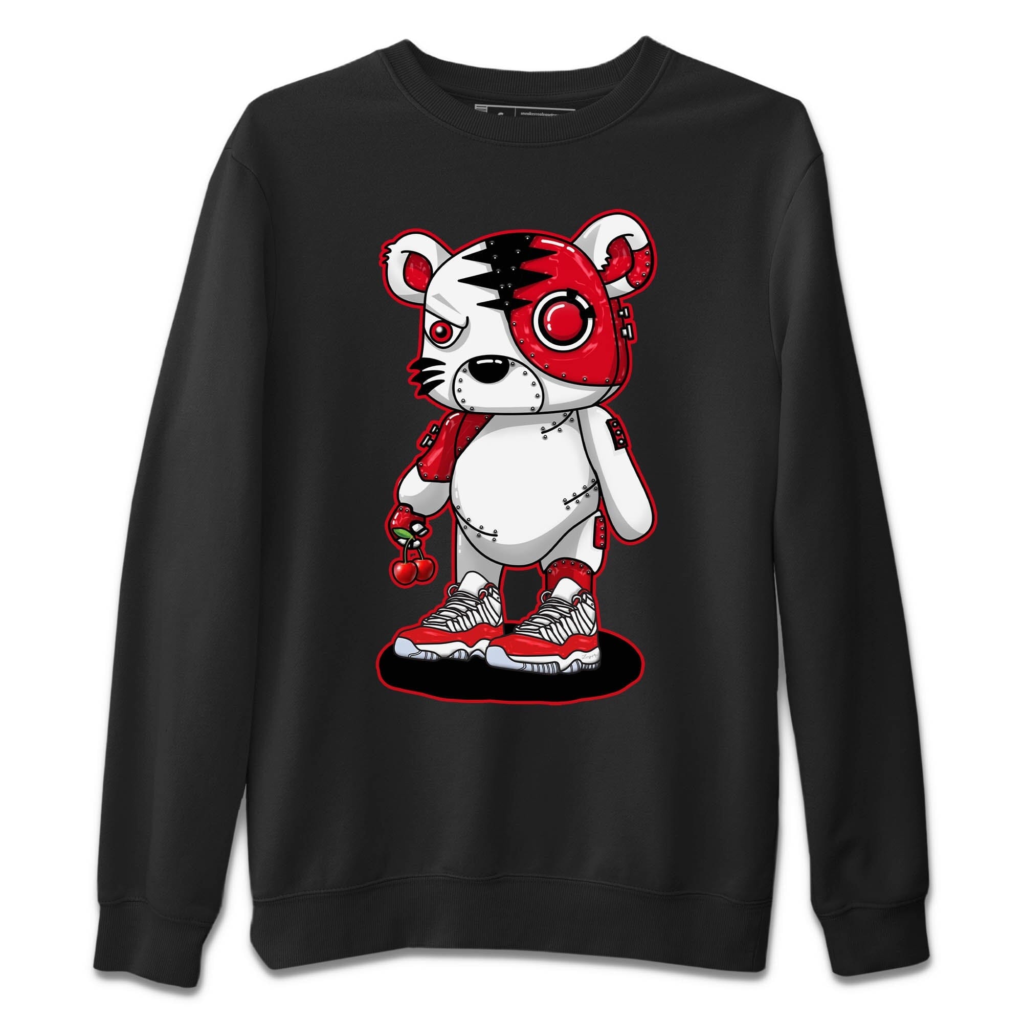 Cyborg Tiger Unisex Sweater – Air Jordan 11 Cherry, Sneakers Matching Sweater