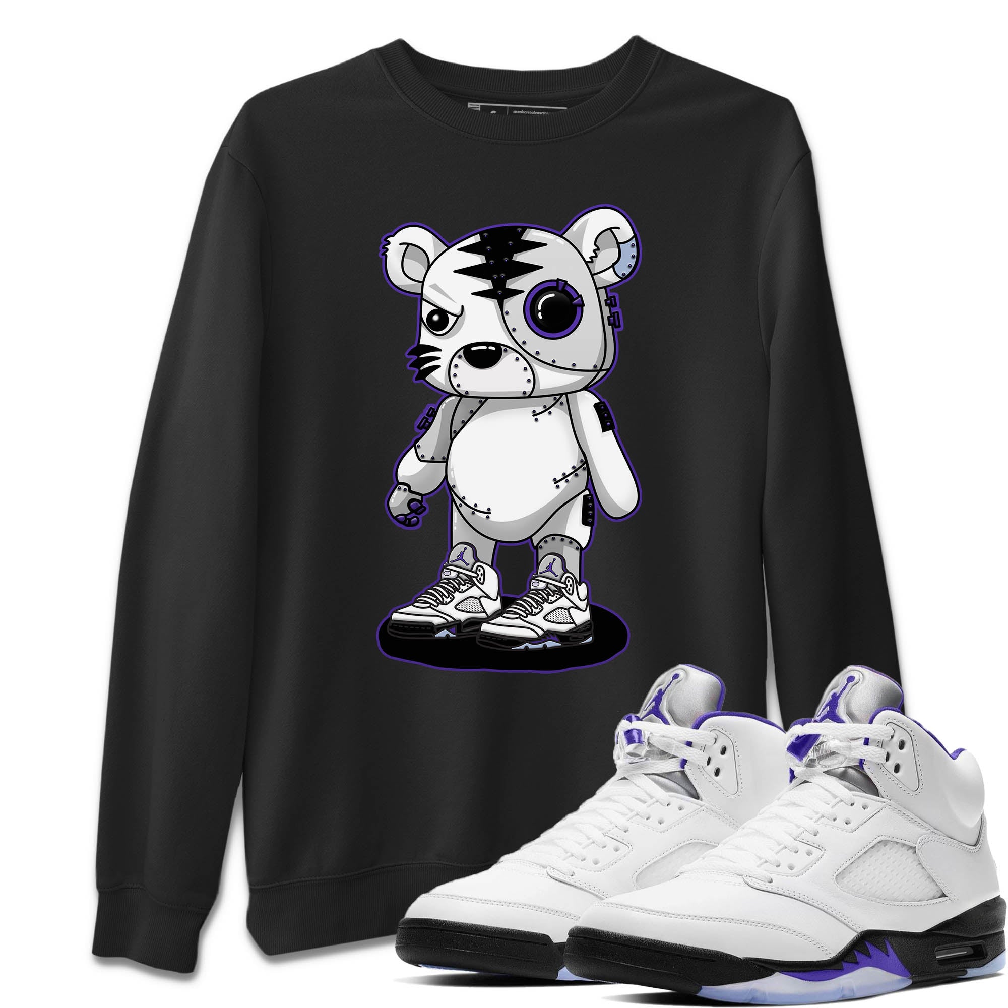 Cyborg Tiger Unisex Sweater – Air Jordan 5 Concord, Sneakers Matching Sweater