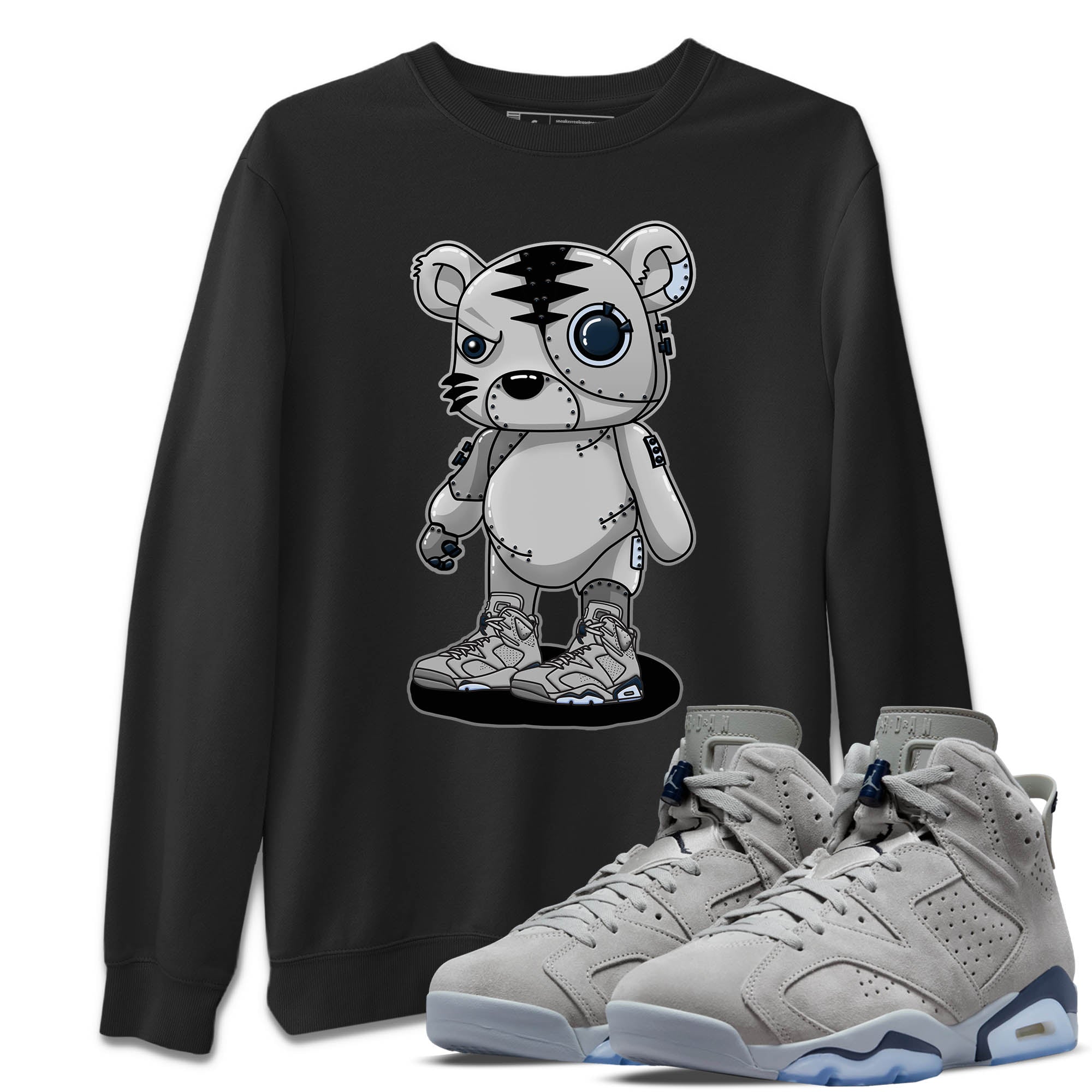 Cyborg Tiger Unisex Sweater – Air Jordan 6 Georgetown, Sneakers Matching Sweater