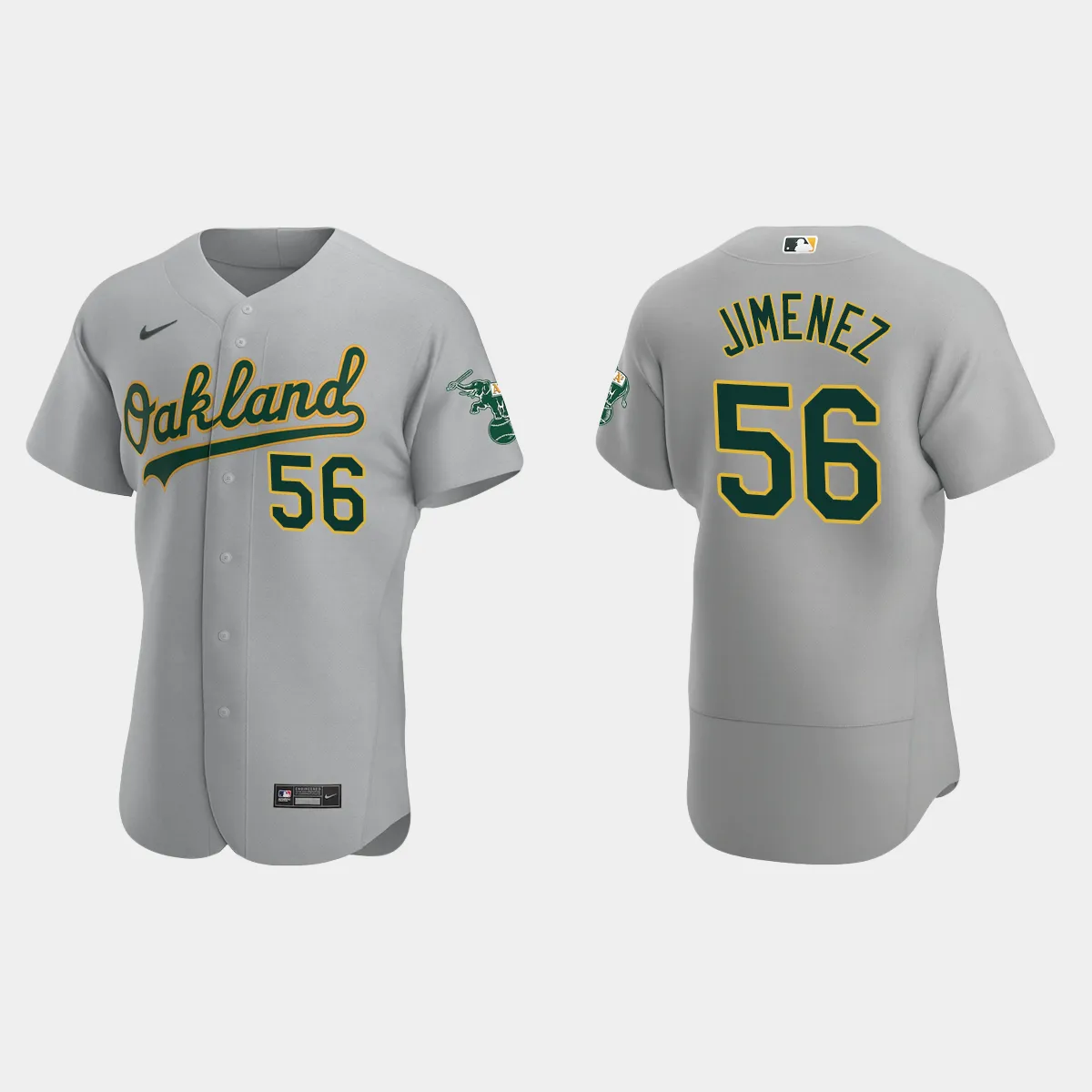 Dany Jimenez Oakland Athletics Road Jersey – Gray