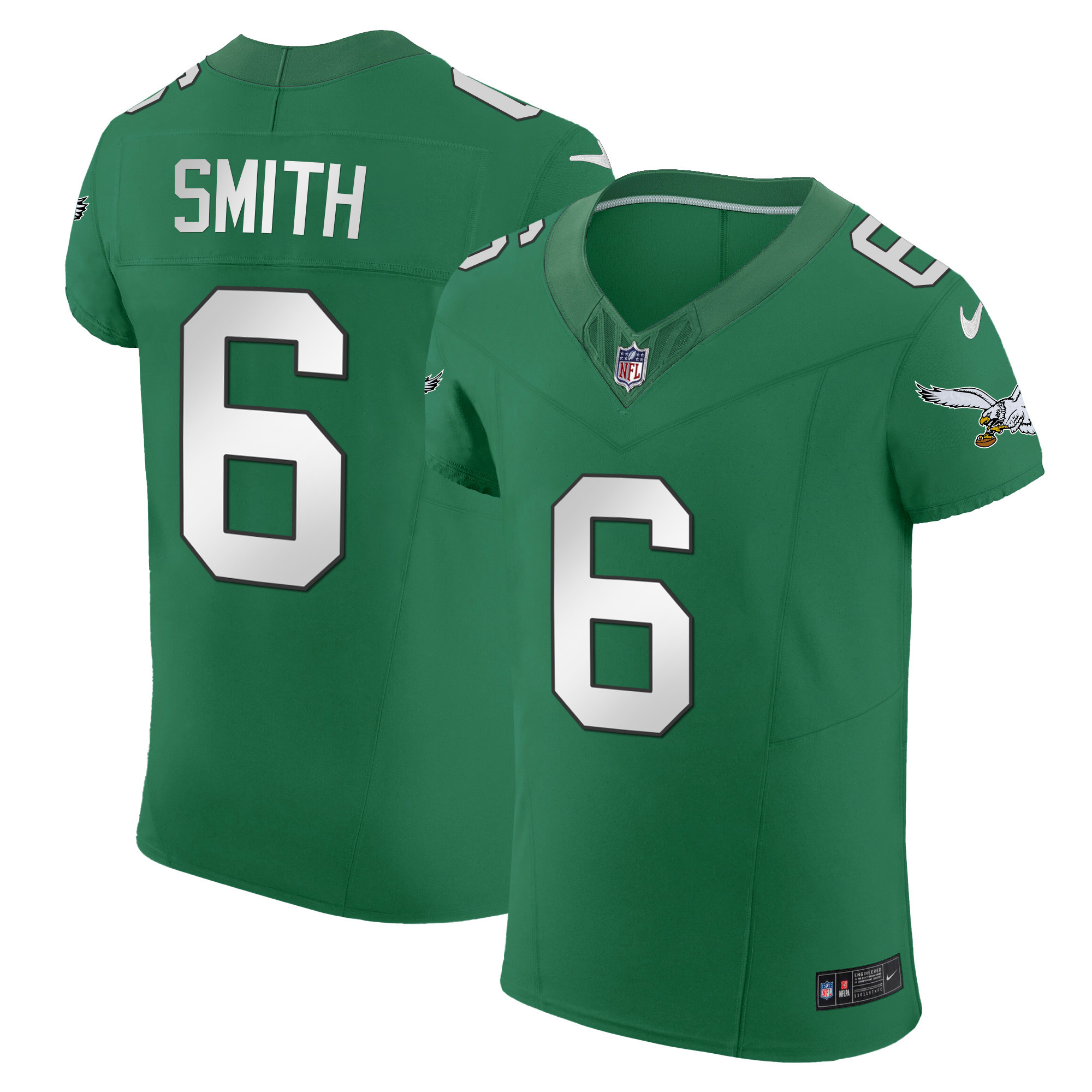 DeVonta Smith Men's Philadelphia Eagles Kelly Green Vapor Elite Jersey - All Stitched
