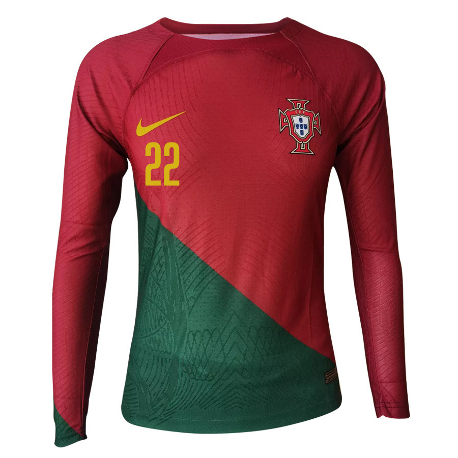 Diogo Costa 22 Portugal 2022-23 Home Men Long Sleeve Soccer Jersey National Team World Cup Qatar