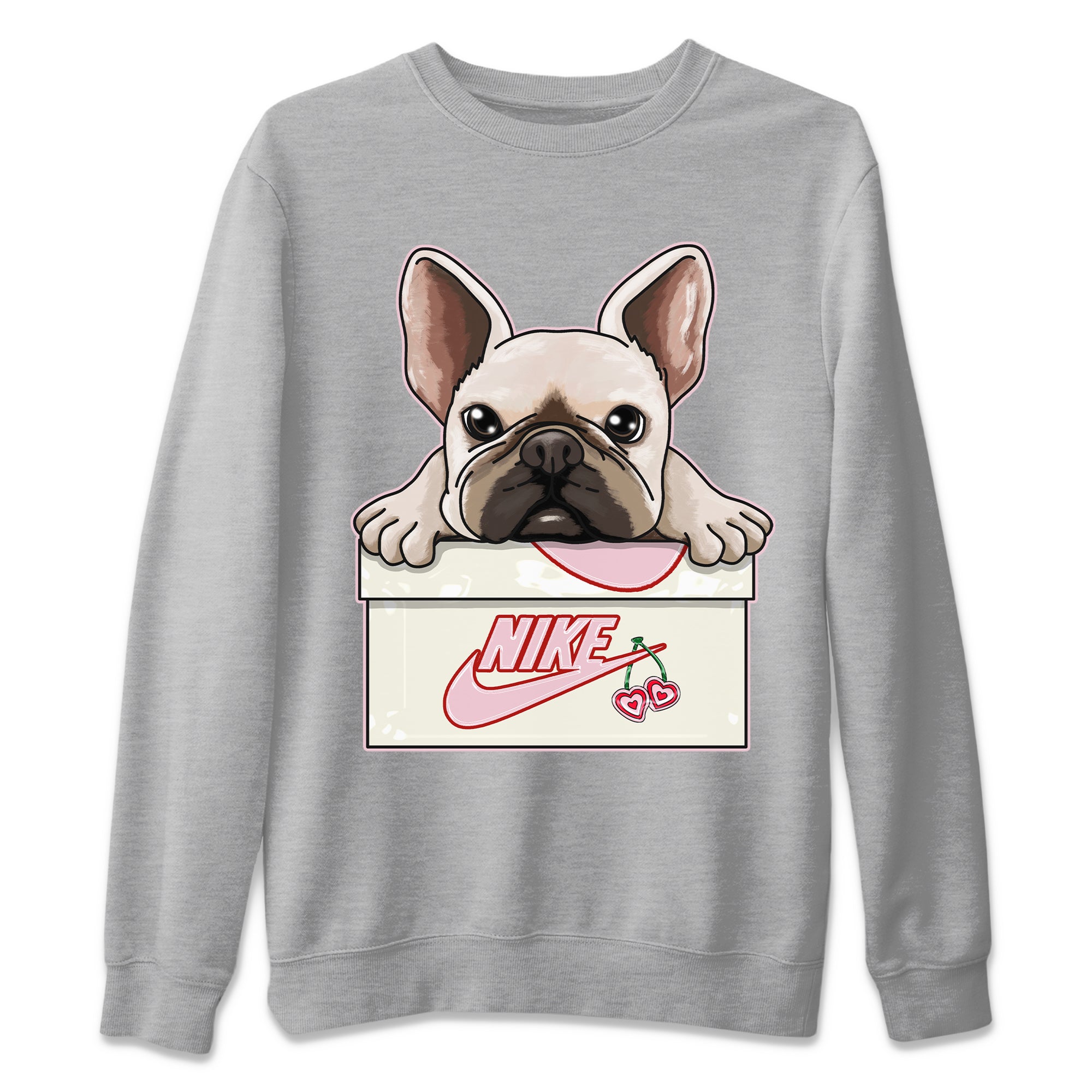 French Bulldog Unisex Sweater – Air Force 1 Valentines Day, Sneakers Matching Sweater
