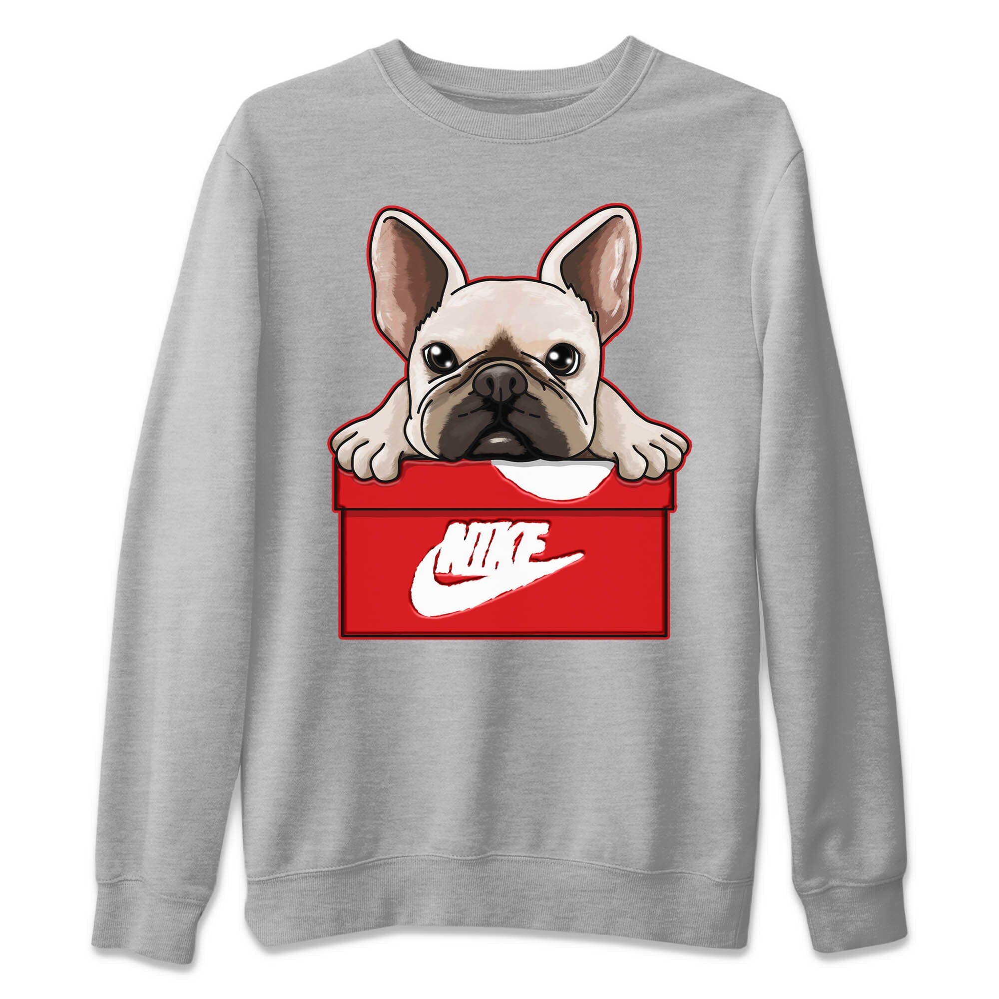 French Bulldog Unisex Sweater – Air Jordan 1 lost & found, Sneakers Matching Sweater