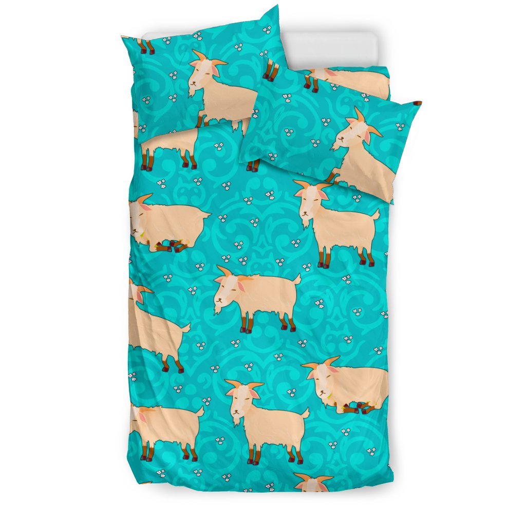 Goat Tercoil 3D Customized Duvet Cover Bedding Set