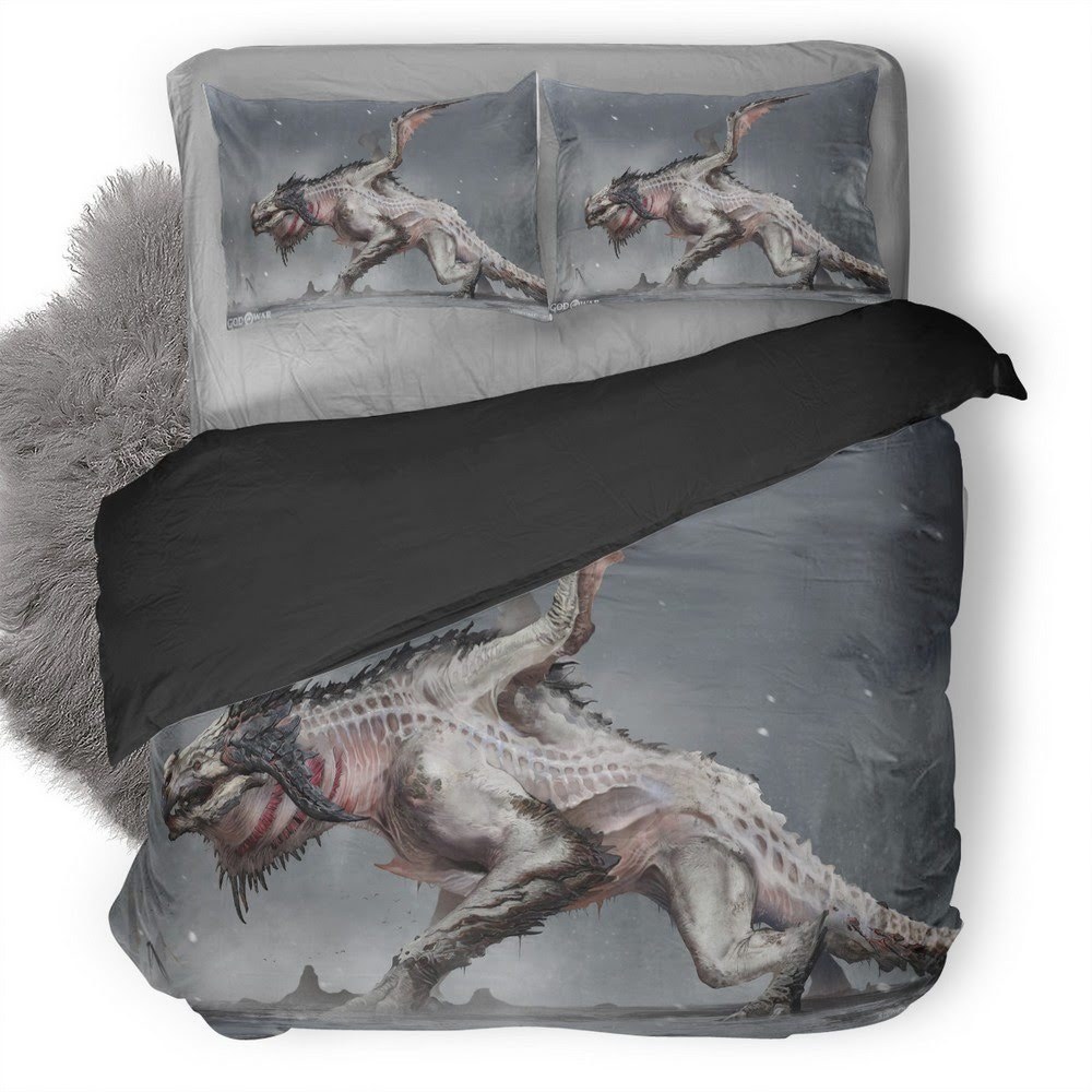 God Of War Dragon 3D Customized Duvet Cover Bedding Set