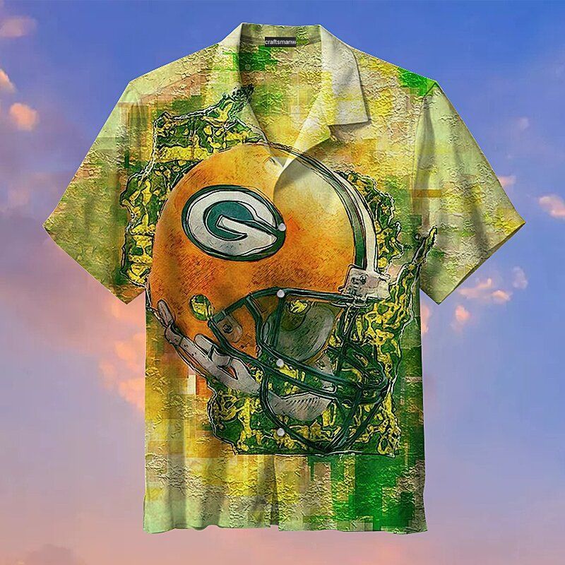 Green Bay Packers Print Graffiti NFL – Premium Hawaiian Shirt – Gift For Sports Lovers