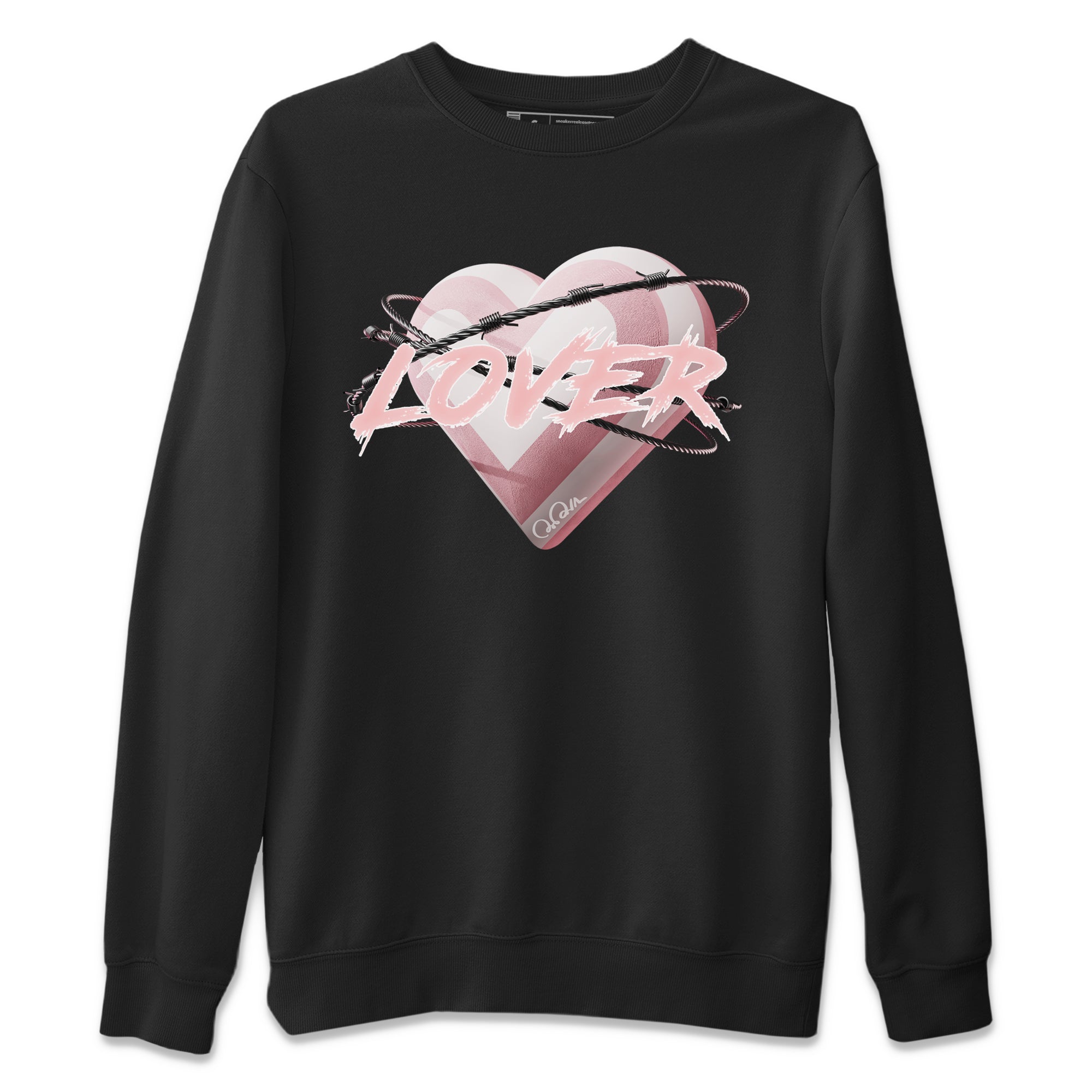 Heart Lover Unisex Sweater – Air Jordan 1 Washed Pink, Sneakers Matching Sweater
