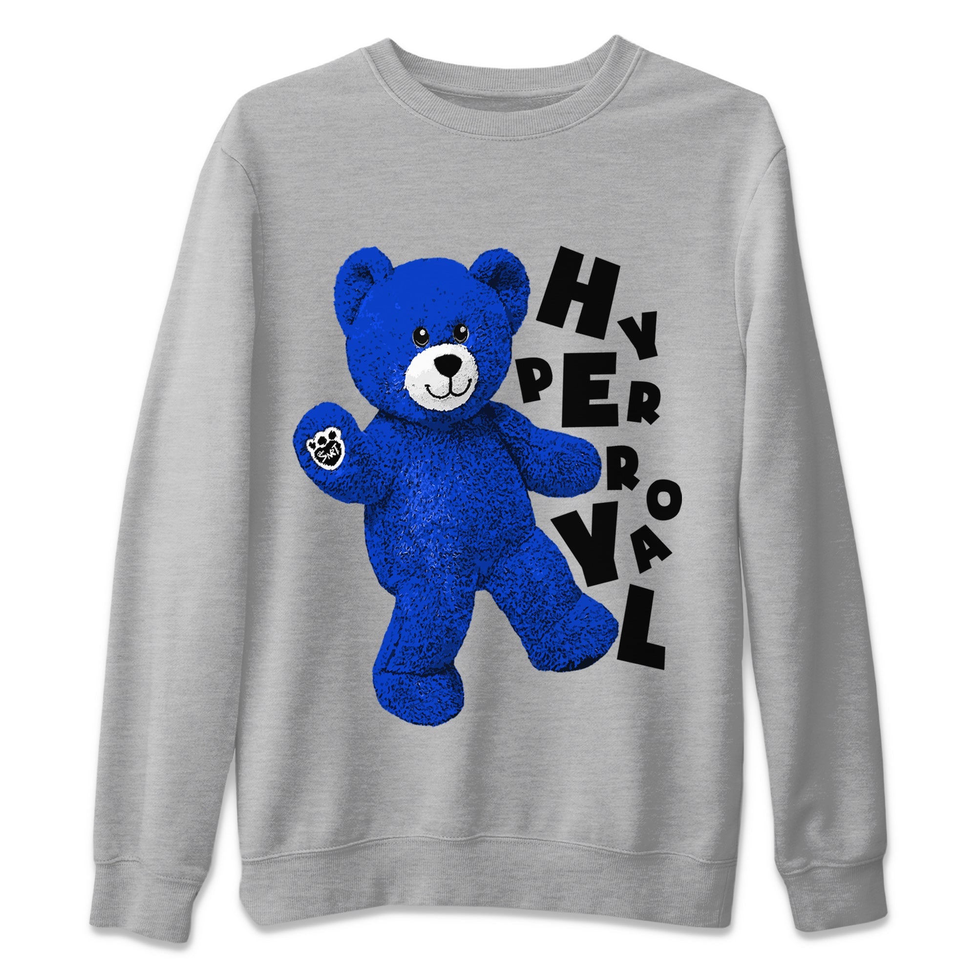 Hello Bear Unisex Sweater – Air Jordan 12 Hyper Royal, Sneakers Matching Sweater
