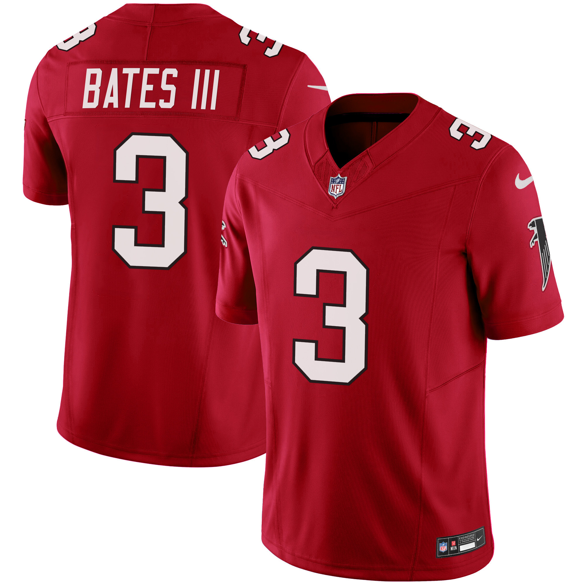 Jessie Bates III Men's Atlanta Falcons Vapor Limited Red Jersey - All Stitched