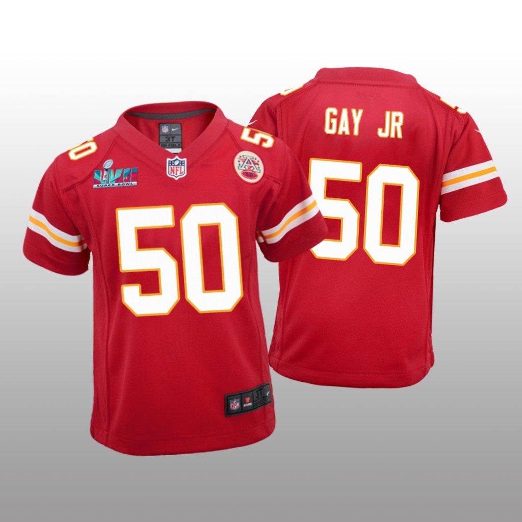 Kansas City Chiefs Willie Gay Jr. Red Game Jersey Super Bowl LVII – Youth