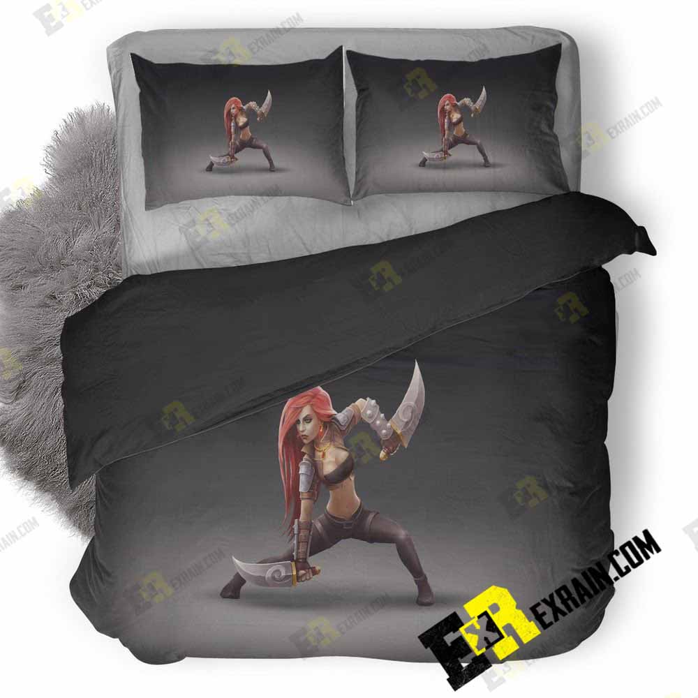 Katarina Fanart League Of Legends 82 3D Customized Duvet Cover Bedding Set