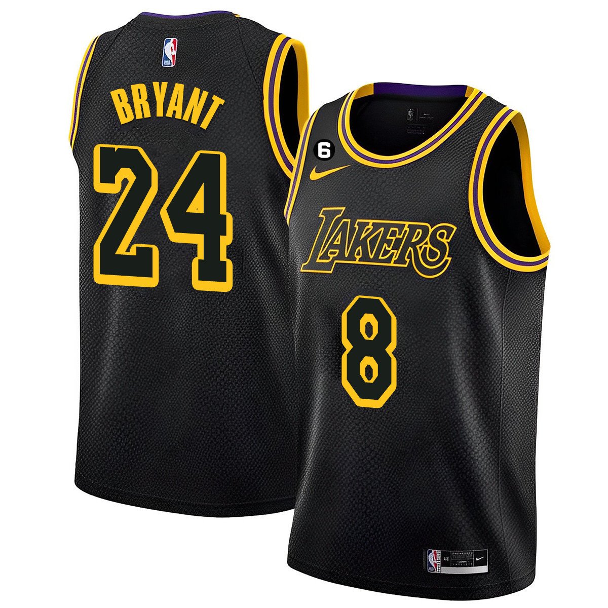 Kobe Bryant Men's Los Angeles Lakers 2023 Collection Black Mamba Jersey - All Stitched