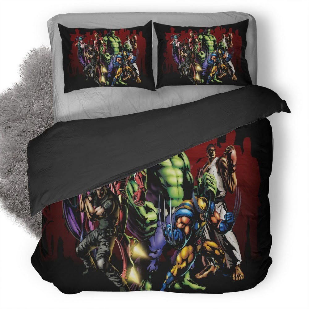 Marvel Vs Capcom Fate Of Two Worlds 3D Customized Duvet Cover Bedding Set