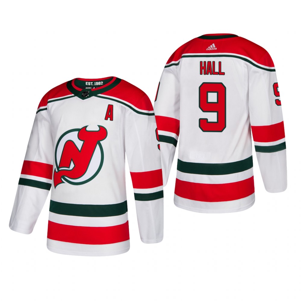 Men's New Jersey Devils Taylor Hall #9 2019 Alternate Reasonable Jersey - White