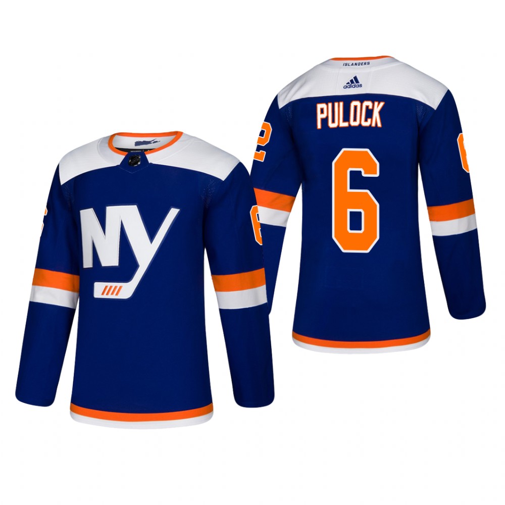 Men's New York Islanders Ryan Pulock #6 2018-19 Alternate Reasonable Jersey - Blue
