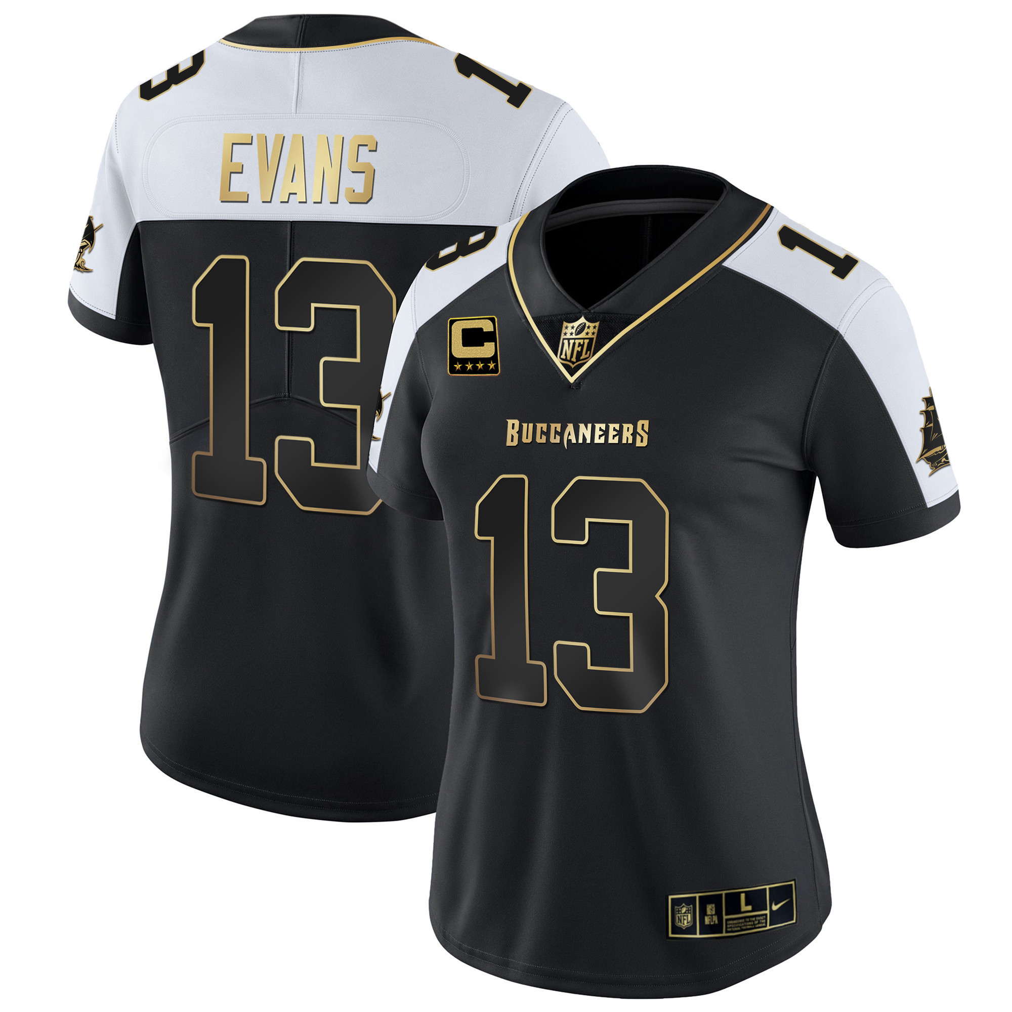Mike Evans Women's Tampa Bay Buccaneers Vapor Gold Alternate Jersey - All Stitched 