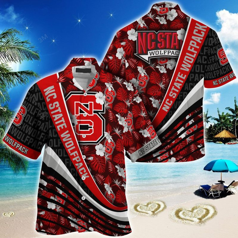 NC State Wolfpack NCAA Summer – Hawaii Shirt For This Season – Gift For Sport Lovers With Tropical Flower Pattern