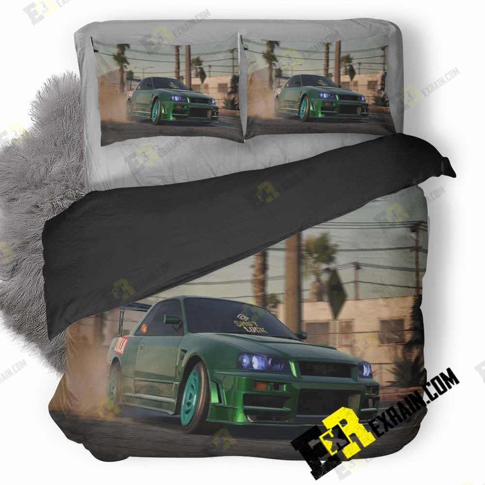 Need For Speed Payback Street Leagues Nissan Skyline Hz 3D Customized Duvet Cover Bedding Set