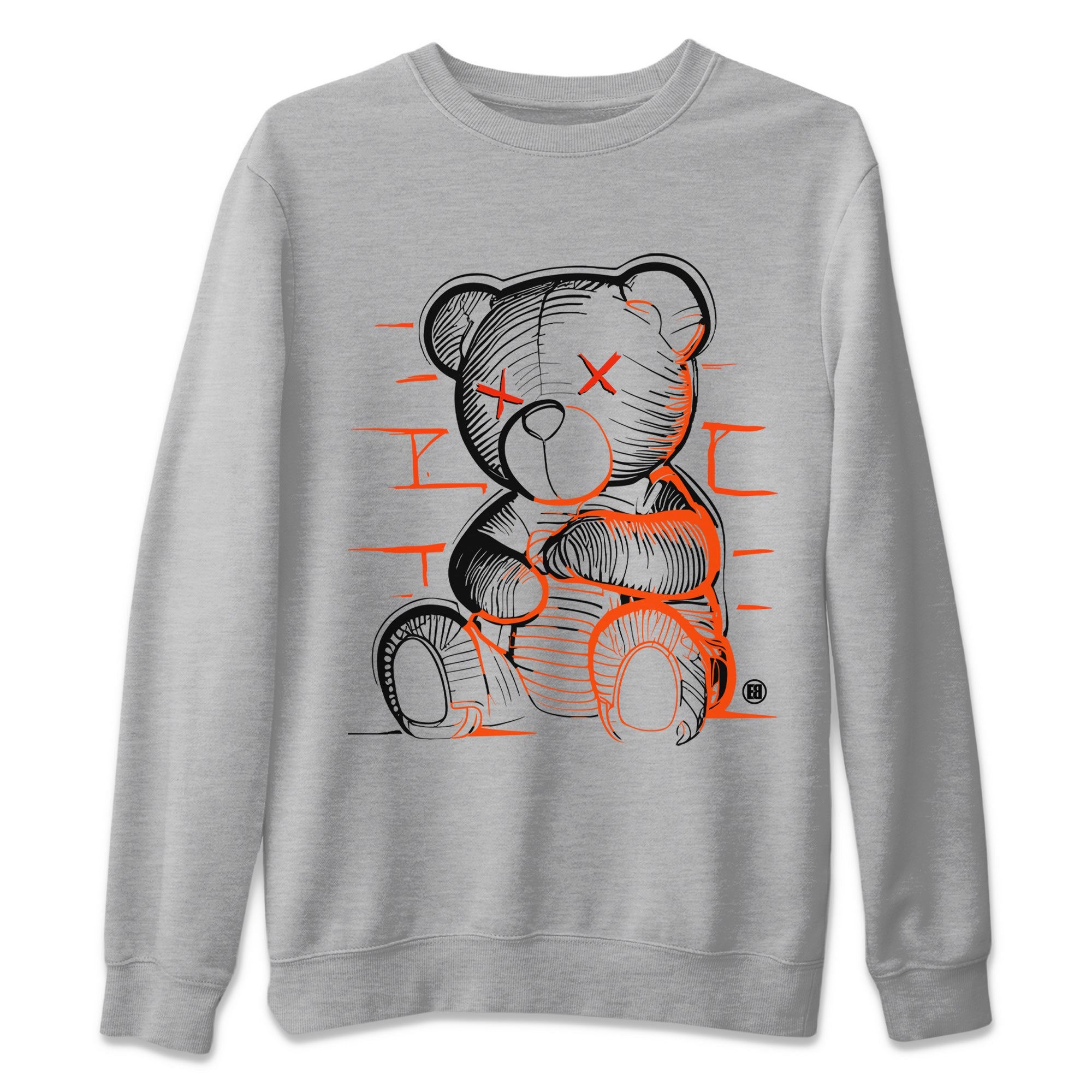 Neon Bear Unisex Sweater – Air Jordan 12 Brilliant Orange, Sneakers Matching Sweater
