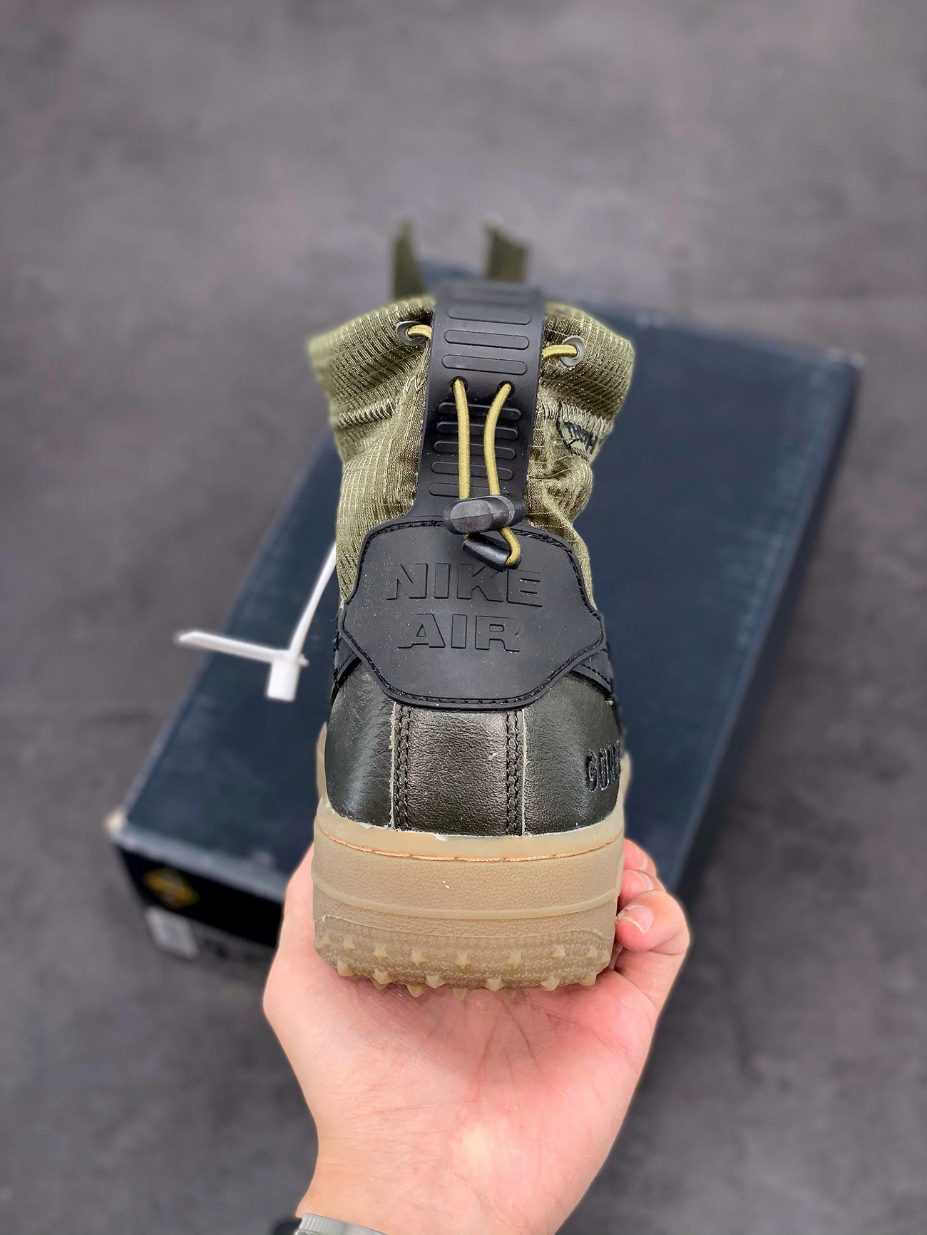 Nike Air Force 1 High WTR Gore-Tex Sequoia/Black/Medium Olive/Gum For Sale