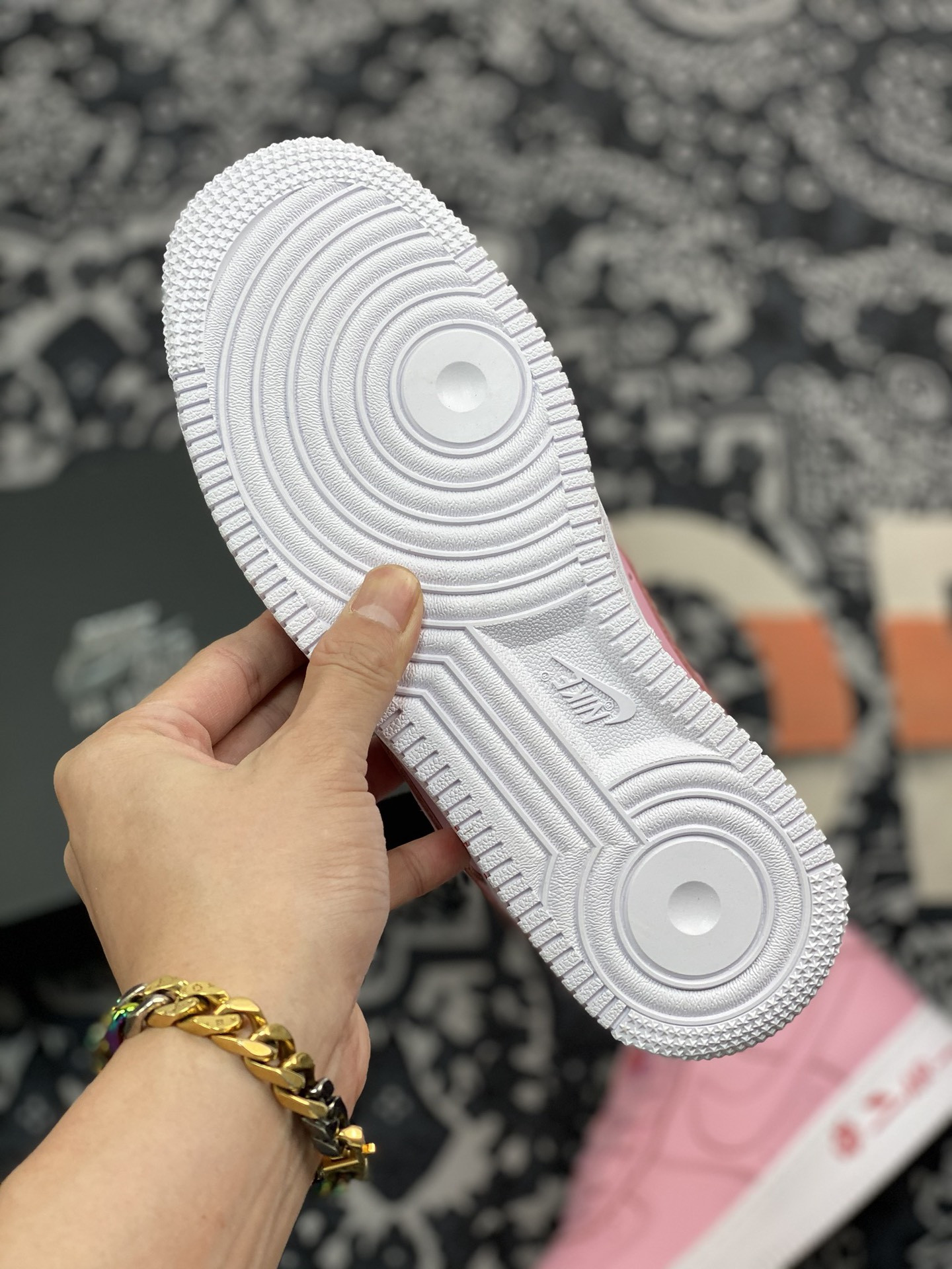 Nike Air Force 1 Low ’Rose‘ Pink Foam/Pink Foam-University Red For Sale