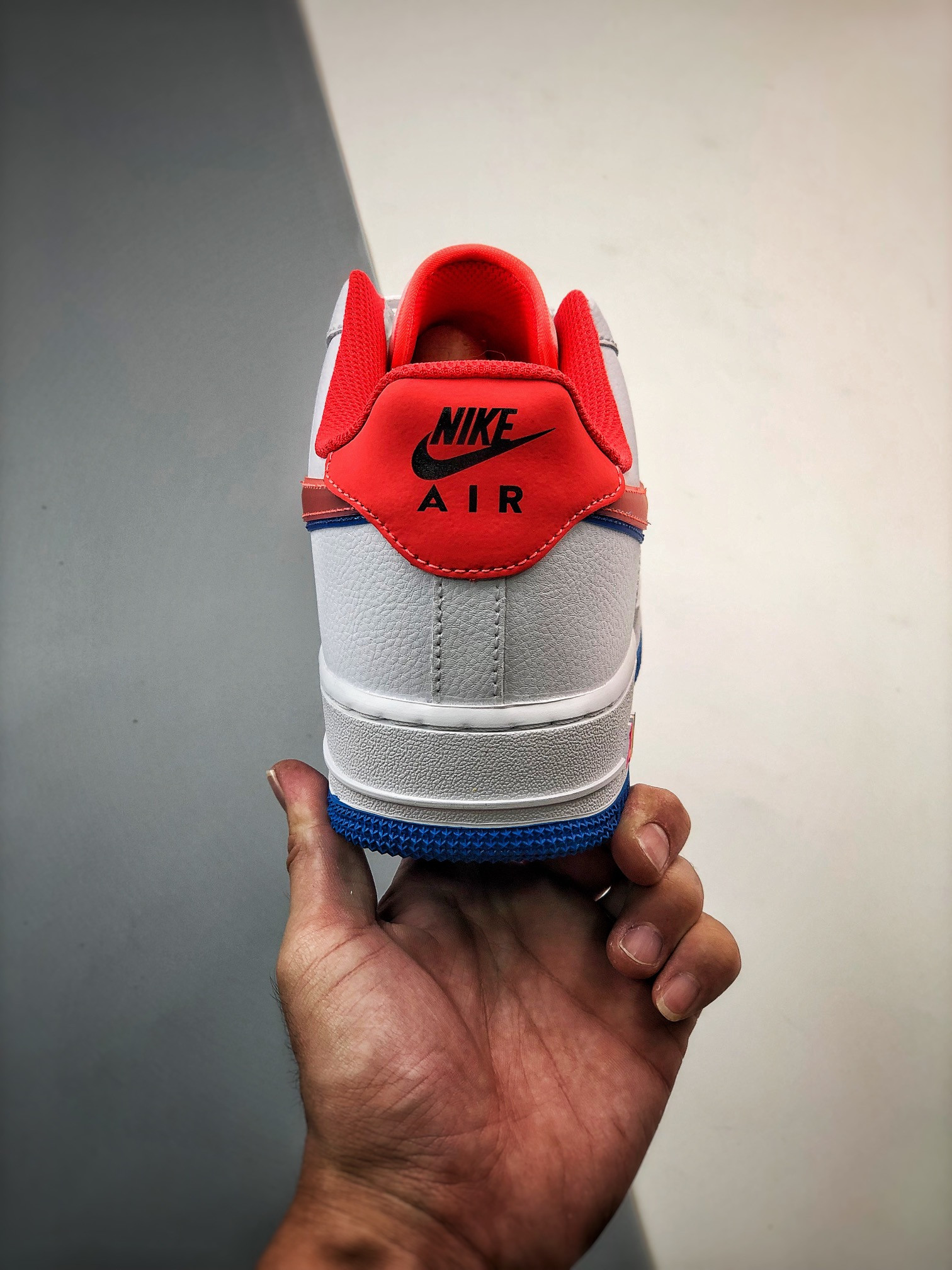 Nike Air Force 1 Low LV8 Double Swoosh White Red Blue For Sale