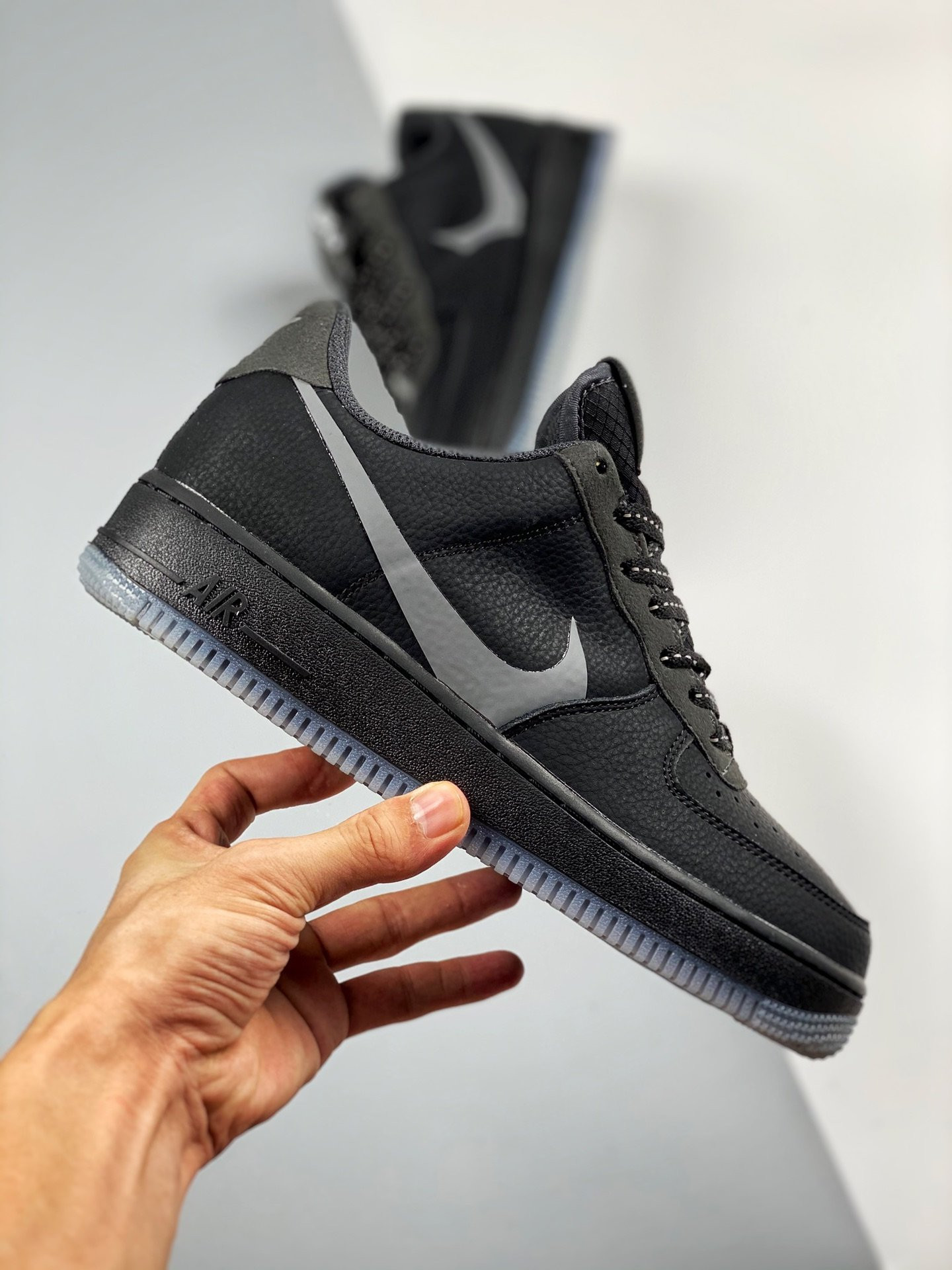 Nike Air Force 1 Low LV 8 ‘Big Swoosh’ Black For Sale