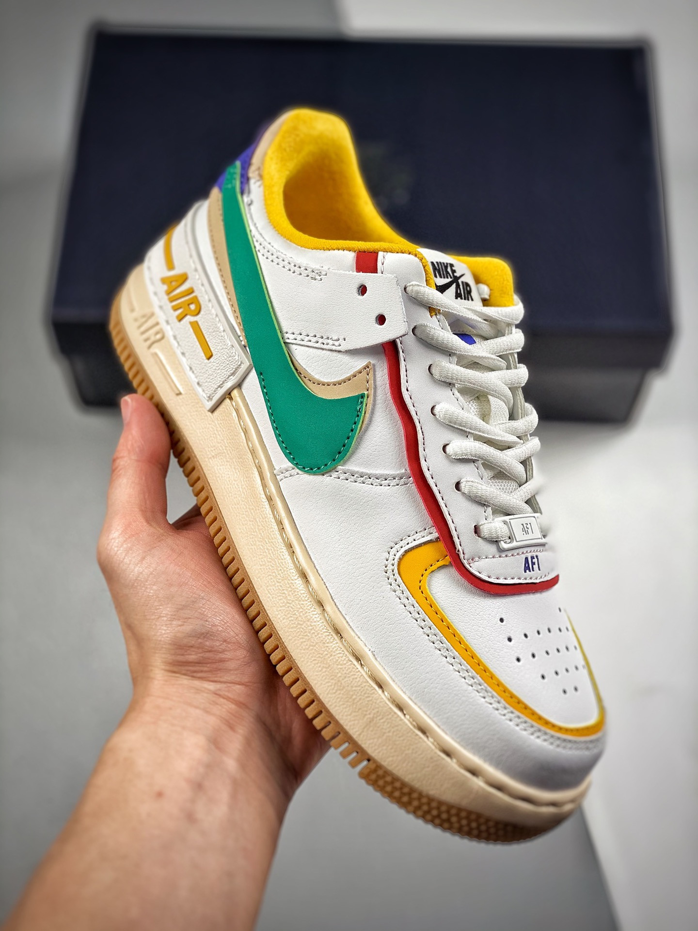 Nike Air Force 1 Low Shadow “White Multi-Color” For Sale