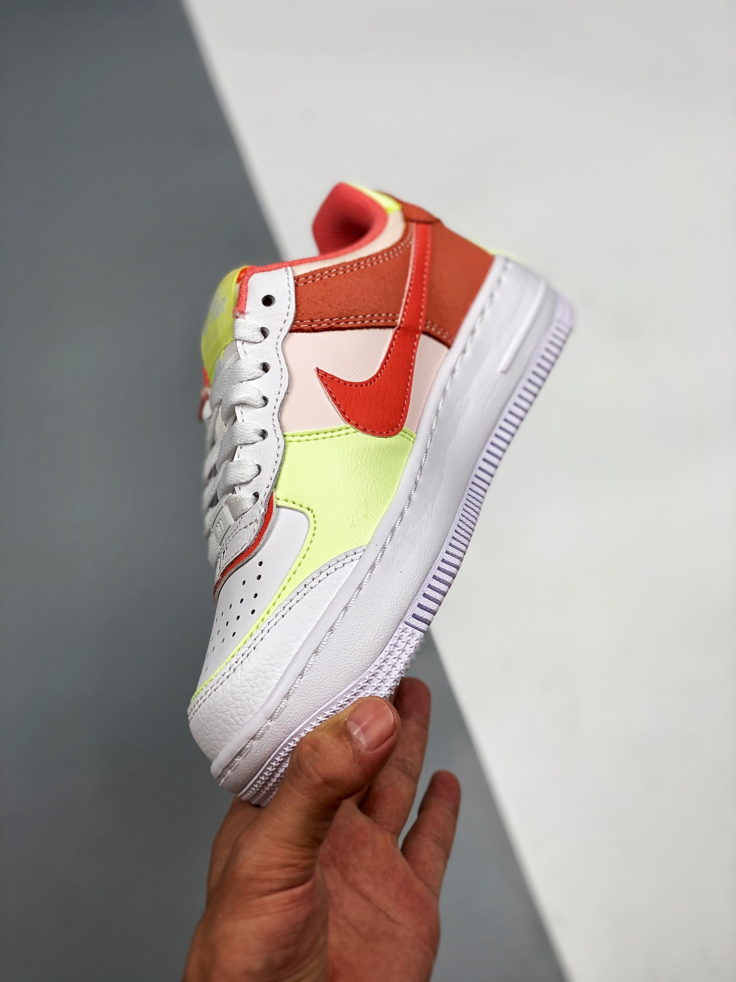 Nike Air Force 1 Low Shadow White/Magic Ember-Crimson Bliss-Lime Ice For Sale