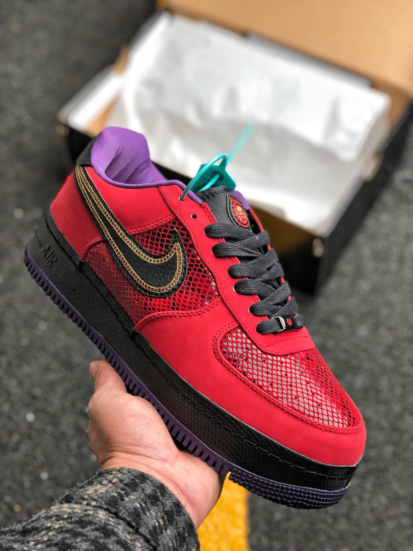 Nike Air Force 1 NG CMFT Low ‘Year Of The Snake’ Red/Black-Court Purple On Sale