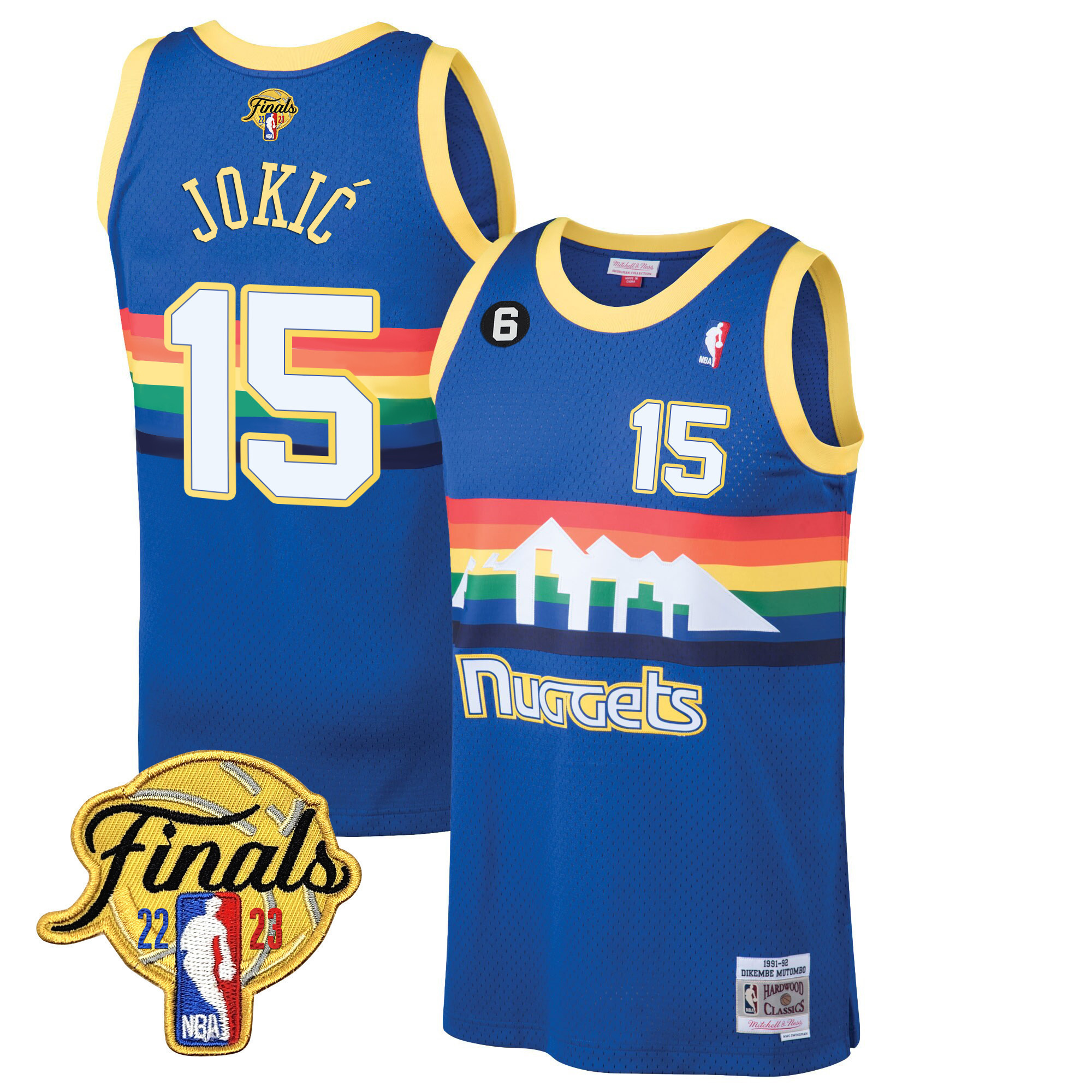Nikola Jokic Men's Denver Nuggets 2023 Finals Classic Blue Classic Jersey - All Stitched