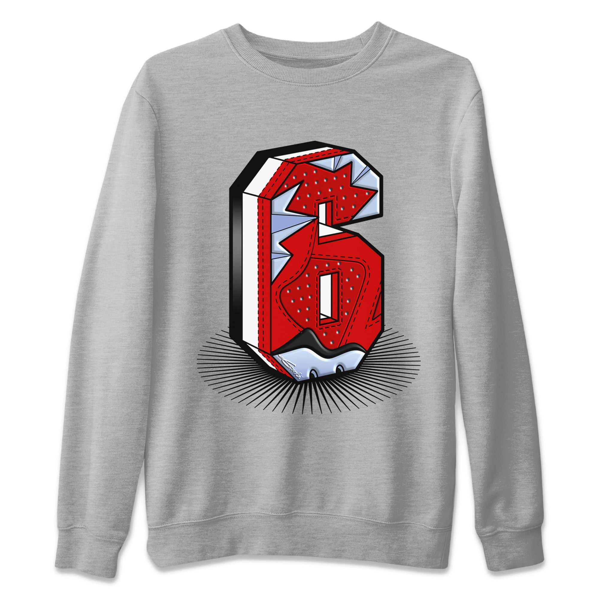 Number Statue Unisex Sweater – Air Jordan 6 Toro Bravo, Sneakers Matching Sweater