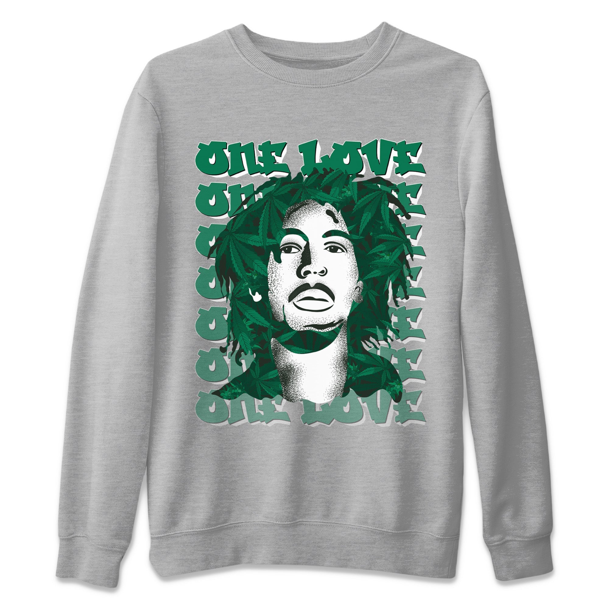One Love Unisex Sweater – Air Jordan 1 Gorge Green, Sneakers Matching Sweater