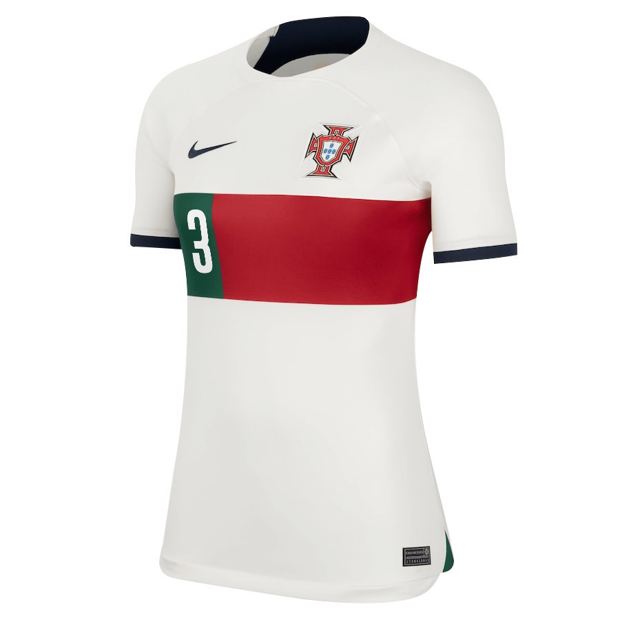 Pepe 3 Portugal National Team 2022-23 Qatar World Cup Women Soccer Jersey – Away