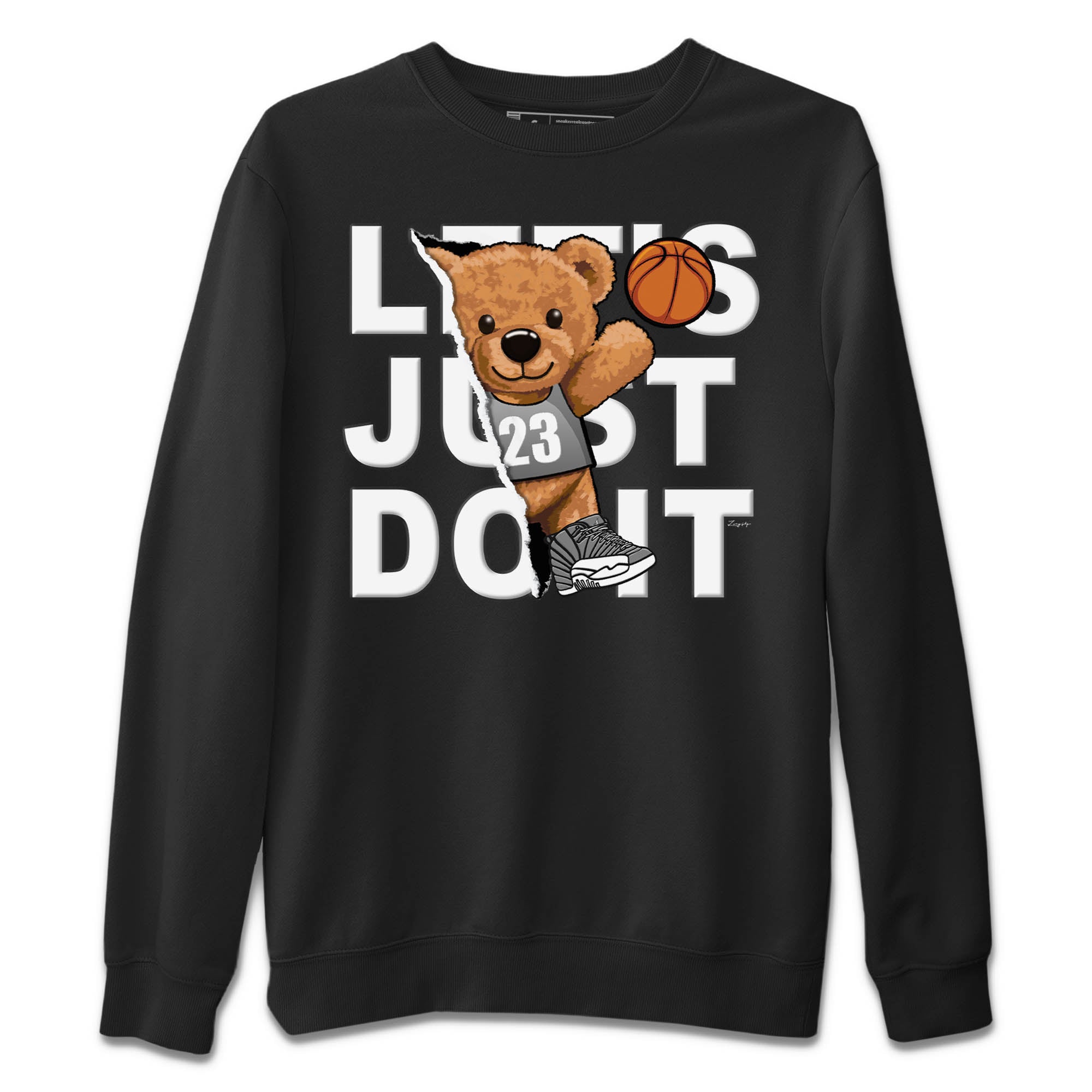 Rip Out Bear Unisex Sweater – Air Jordan 12 Stealth, Sneakers Matching Sweater