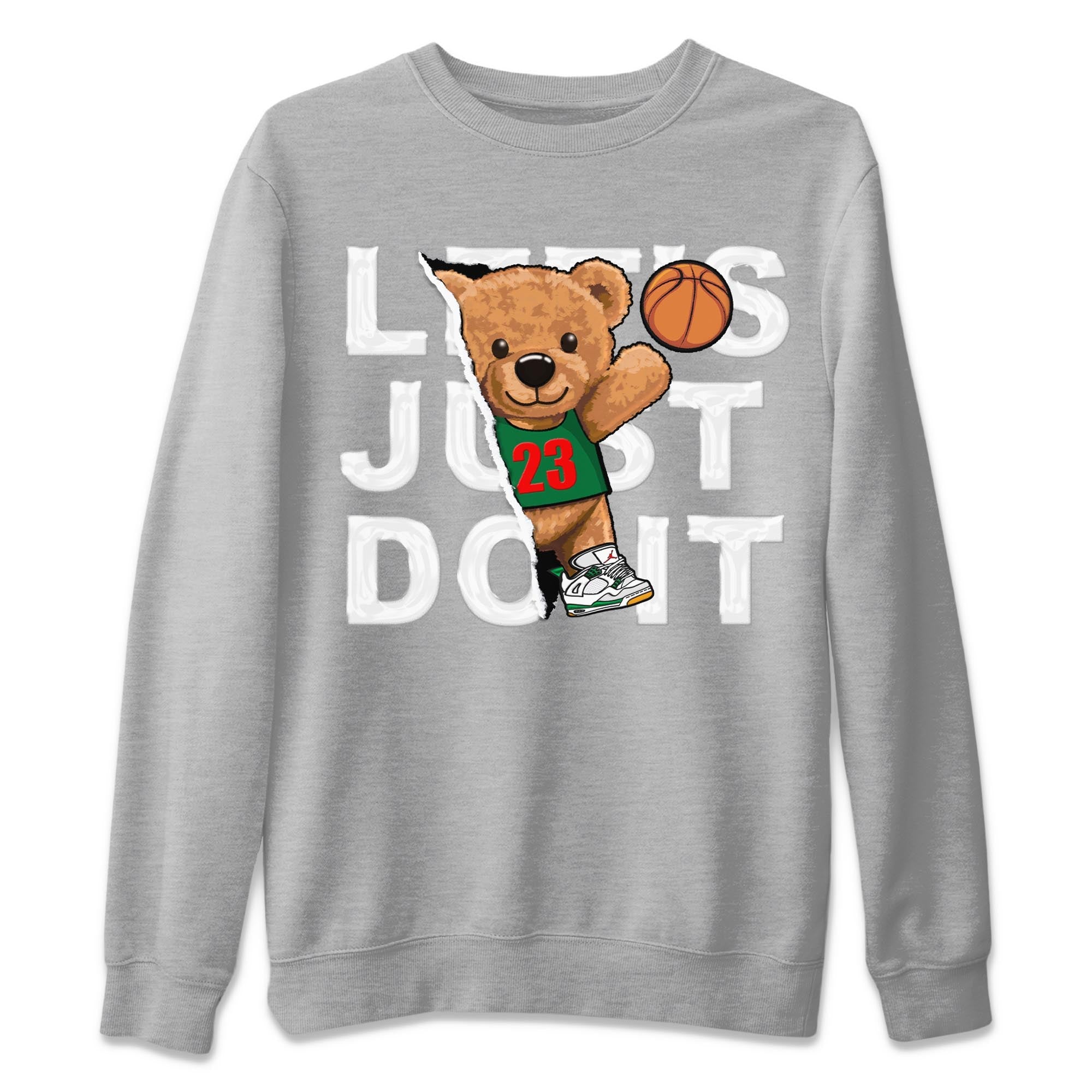 Rip Out Bear Unisex Sweater – Air Jordan 4 Pine Green, Sneakers Matching Sweater