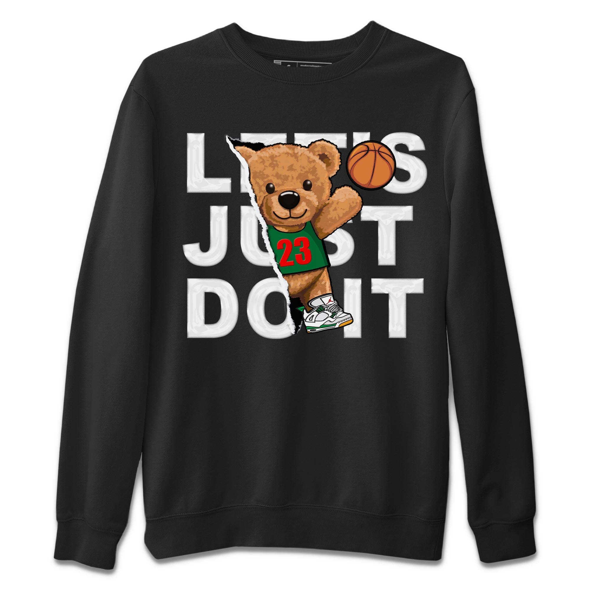 Rip Out Bear Unisex Sweater – Air Jordan 4 Pine Green, Sneakers Matching Sweater