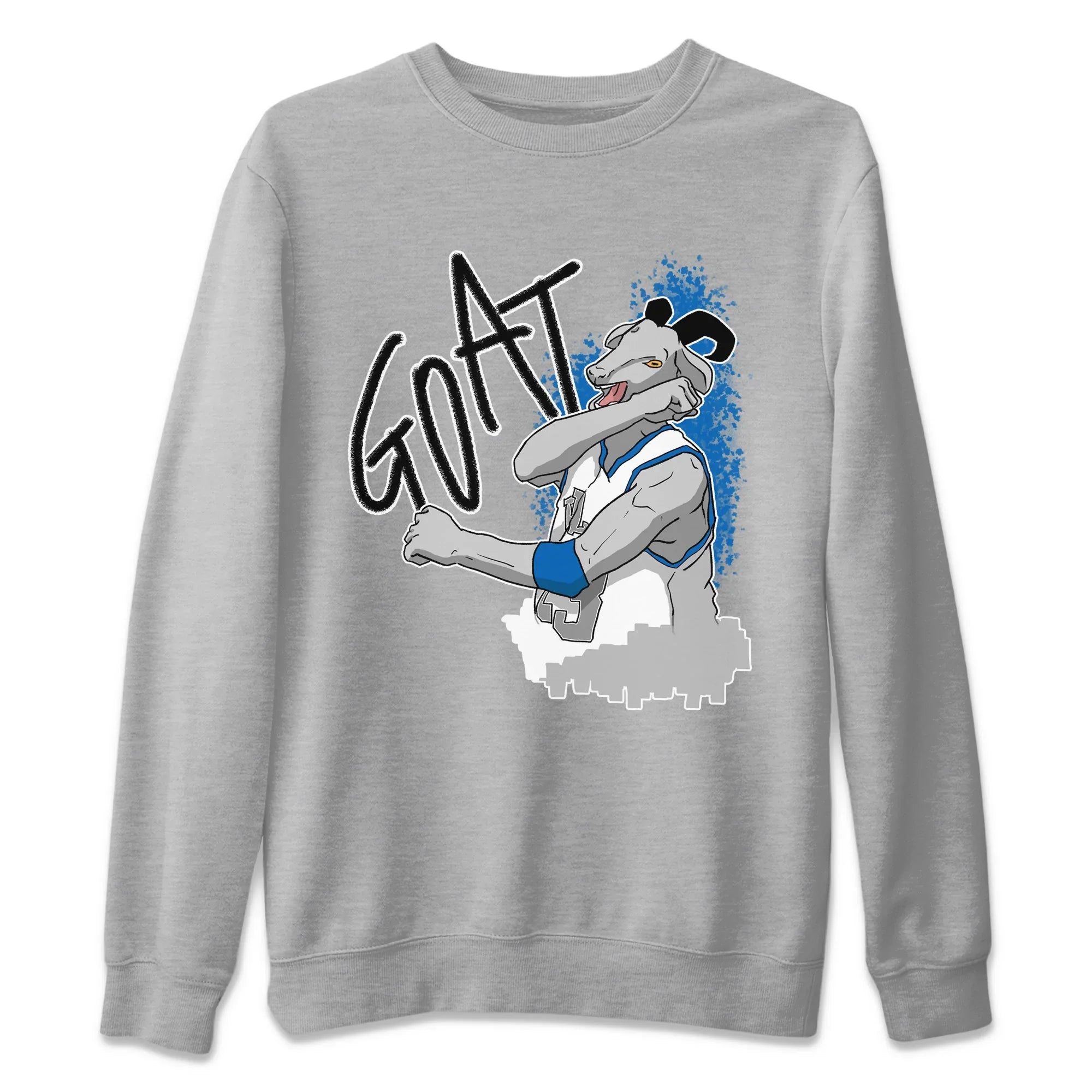 Screaming Goat Unisex Sweater – Air Jordan 1 True Blue, Sneakers Matching Sweater