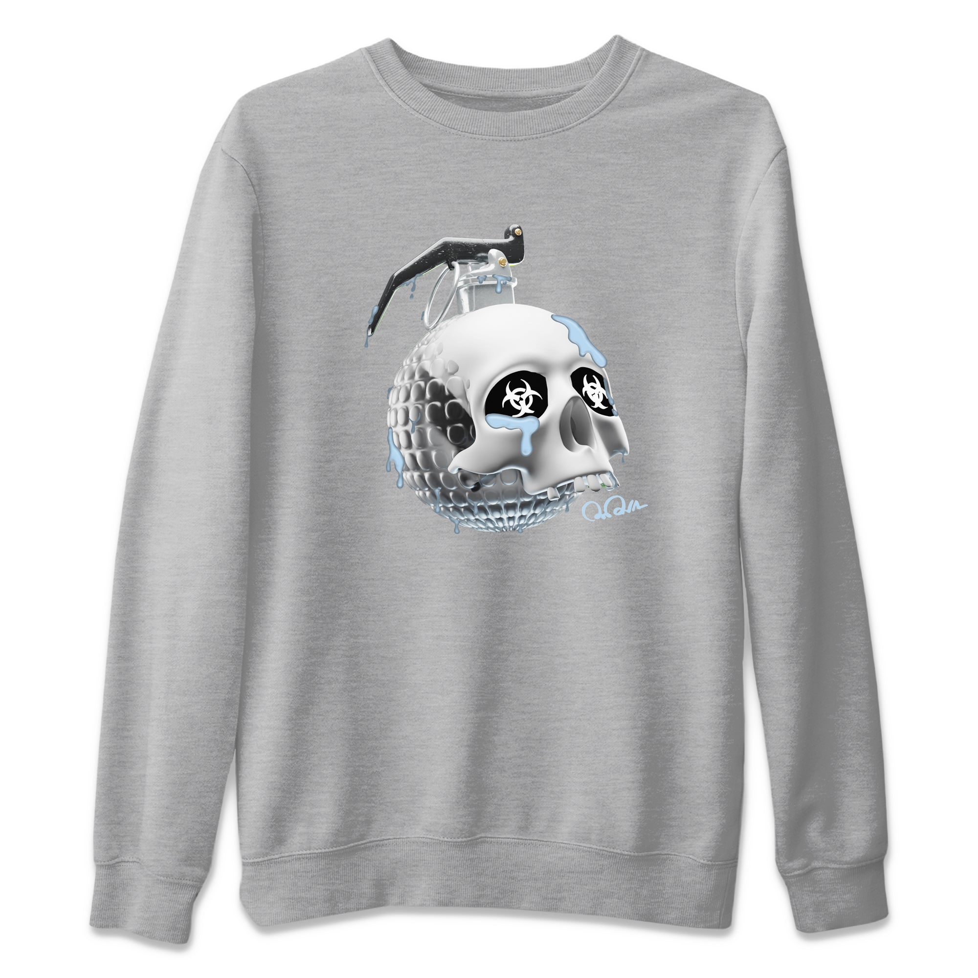 Skull Bomb Unisex Sweater – Air Jordan 11 White Cement, Sneakers Matching Sweater