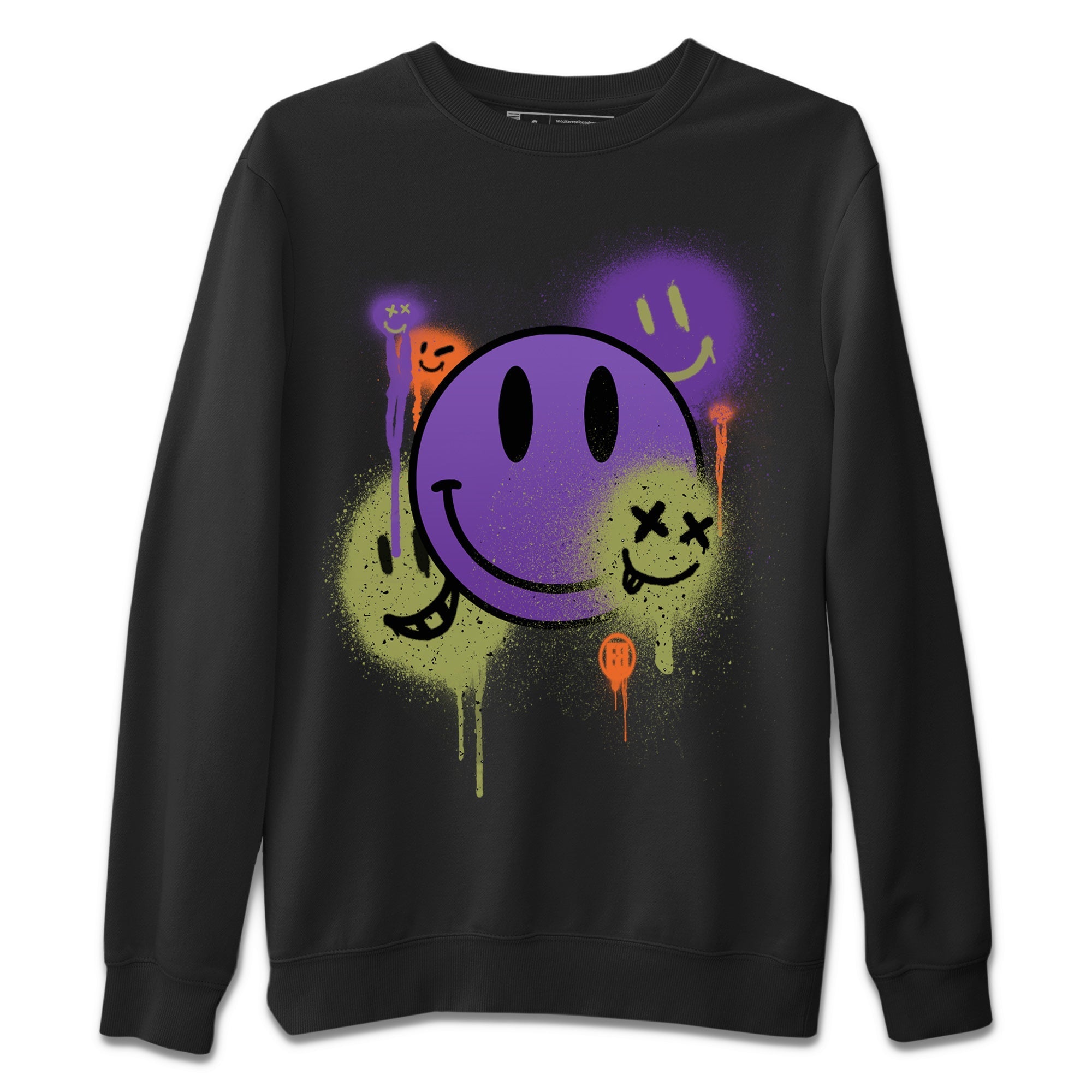 Smile Painting Unisex Sweater – Air Jordan 4 Canyon Purple, Sneakers Matching Sweater